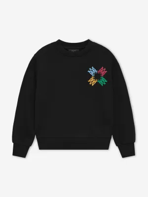 Amiri Kids MA Quad Scribble Sweatshirt in Black