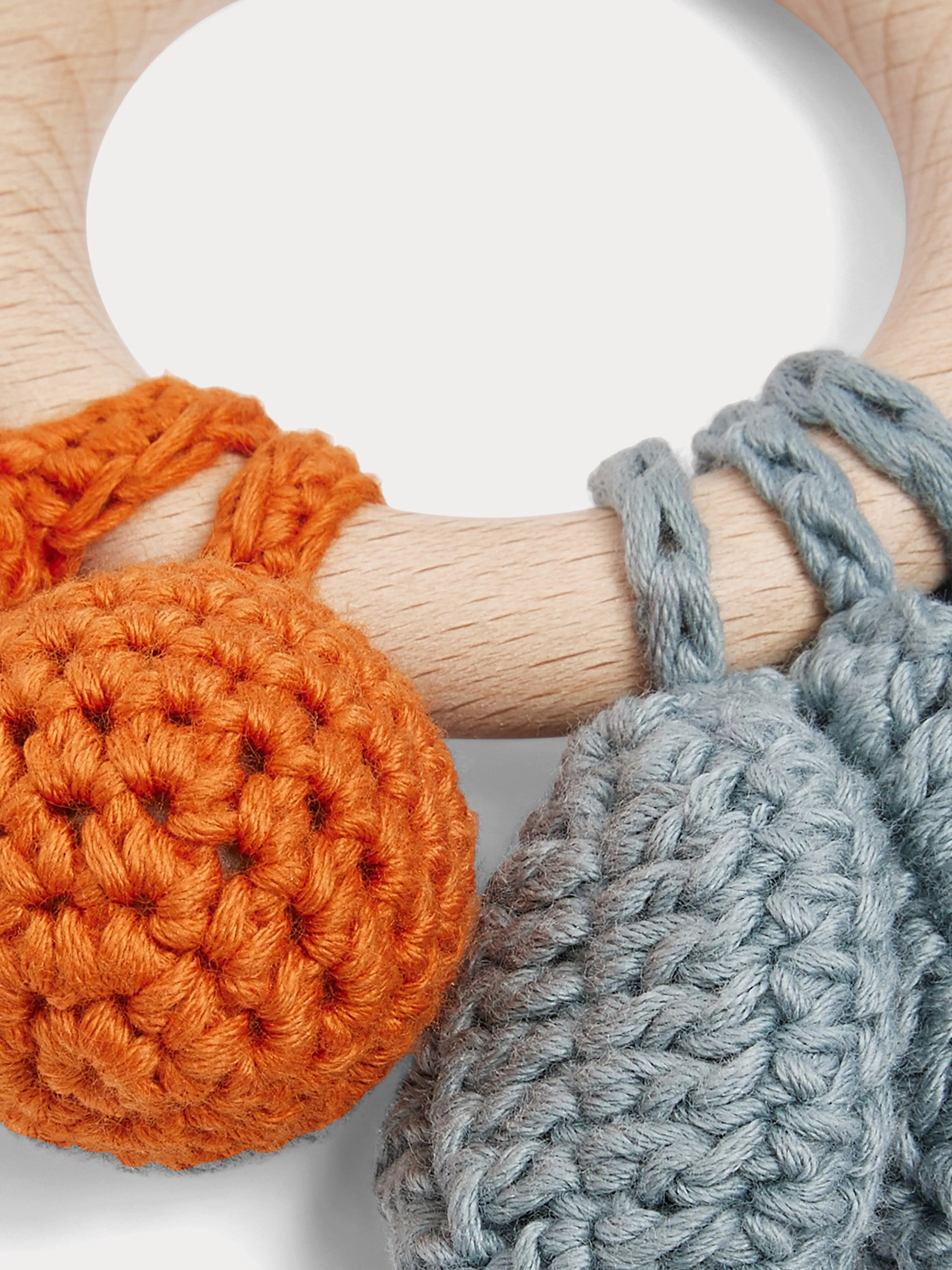 Baby Boys Be Cherry Mini Crochet Rattle in Multicolour