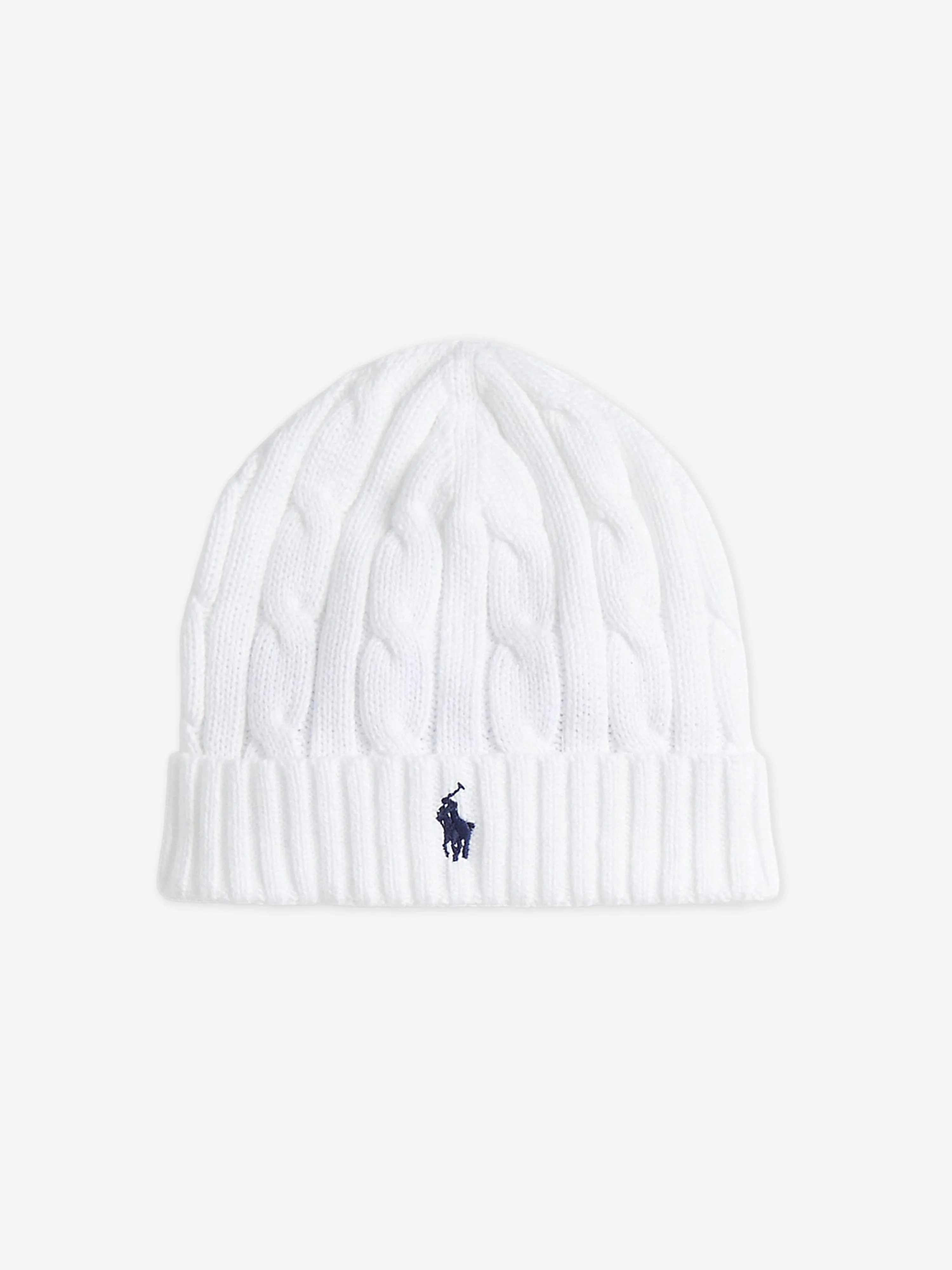 Baby Boys Cotton Hat and Boots Set in White