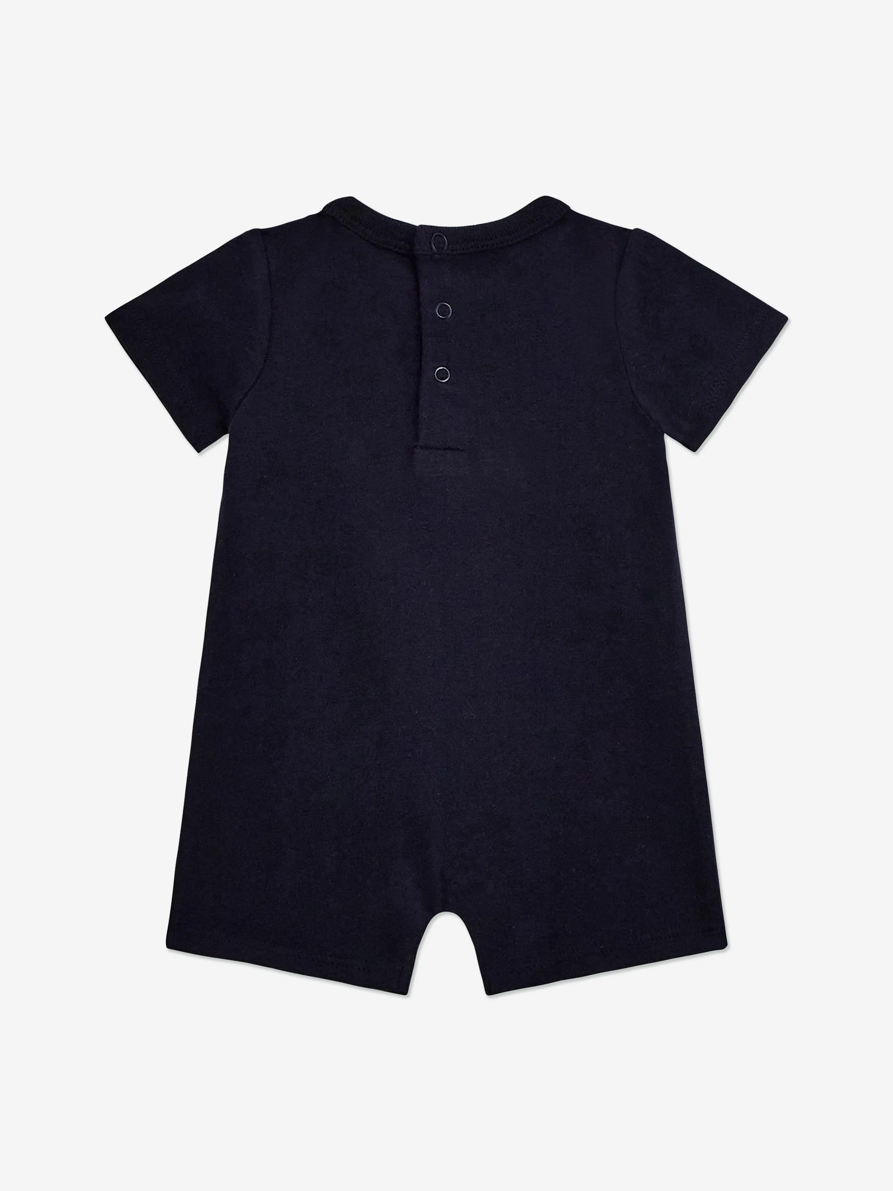 Baby Boys Logo Romper in Navy
