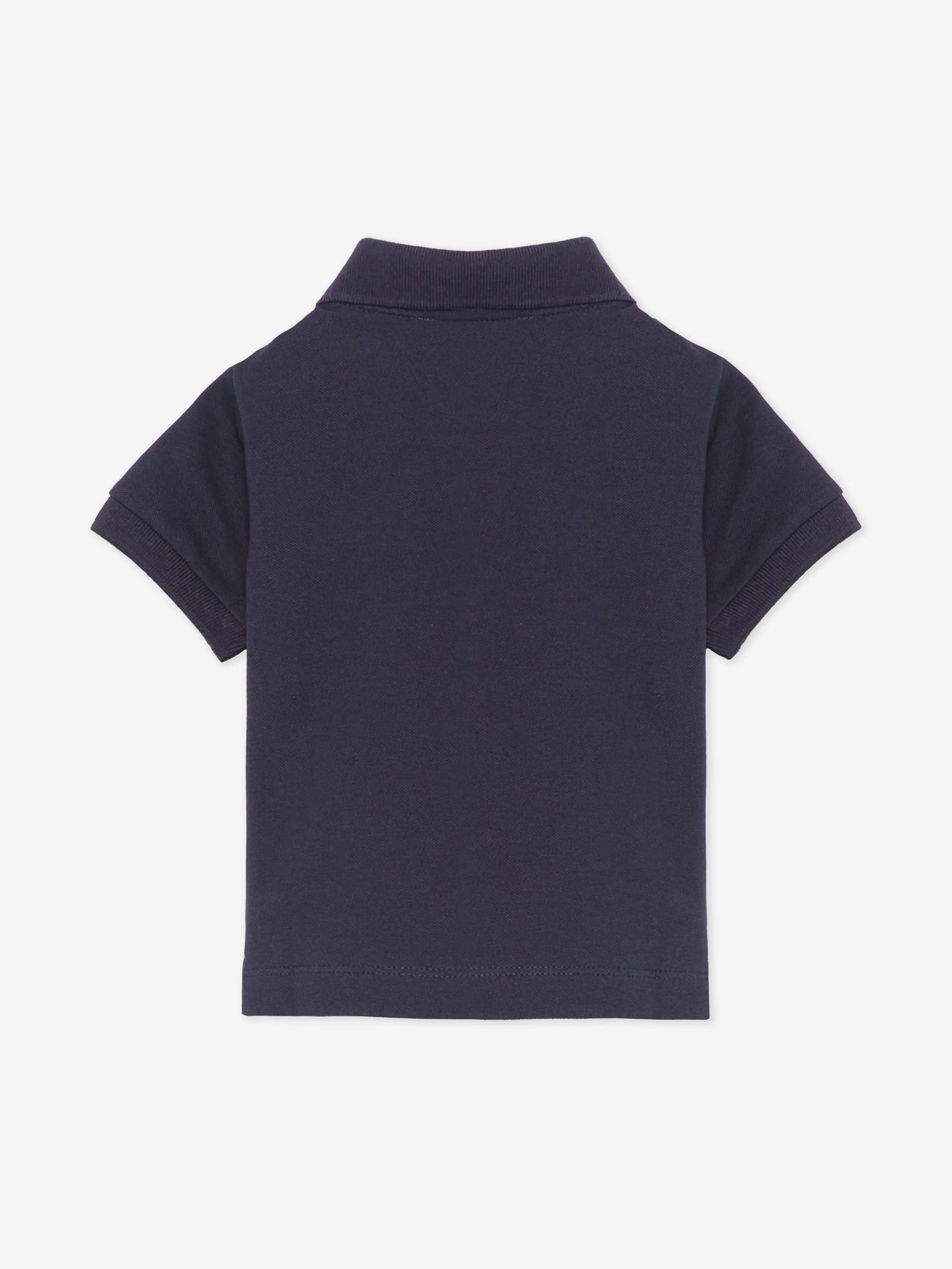 Baby Boys Teddy Bear Polo Shirt in Navy
