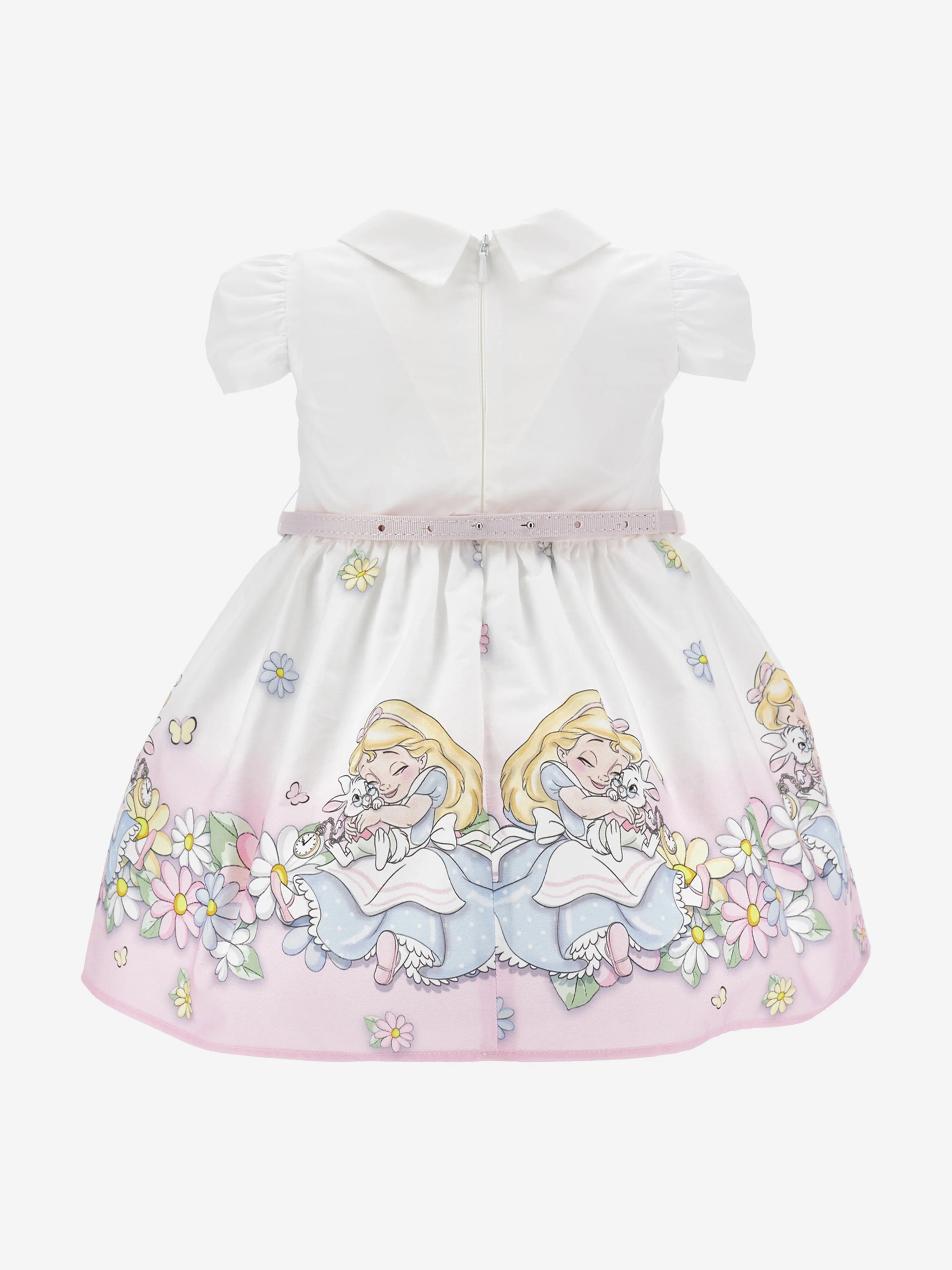 Baby Girls Alice In Wonderland Dress in White