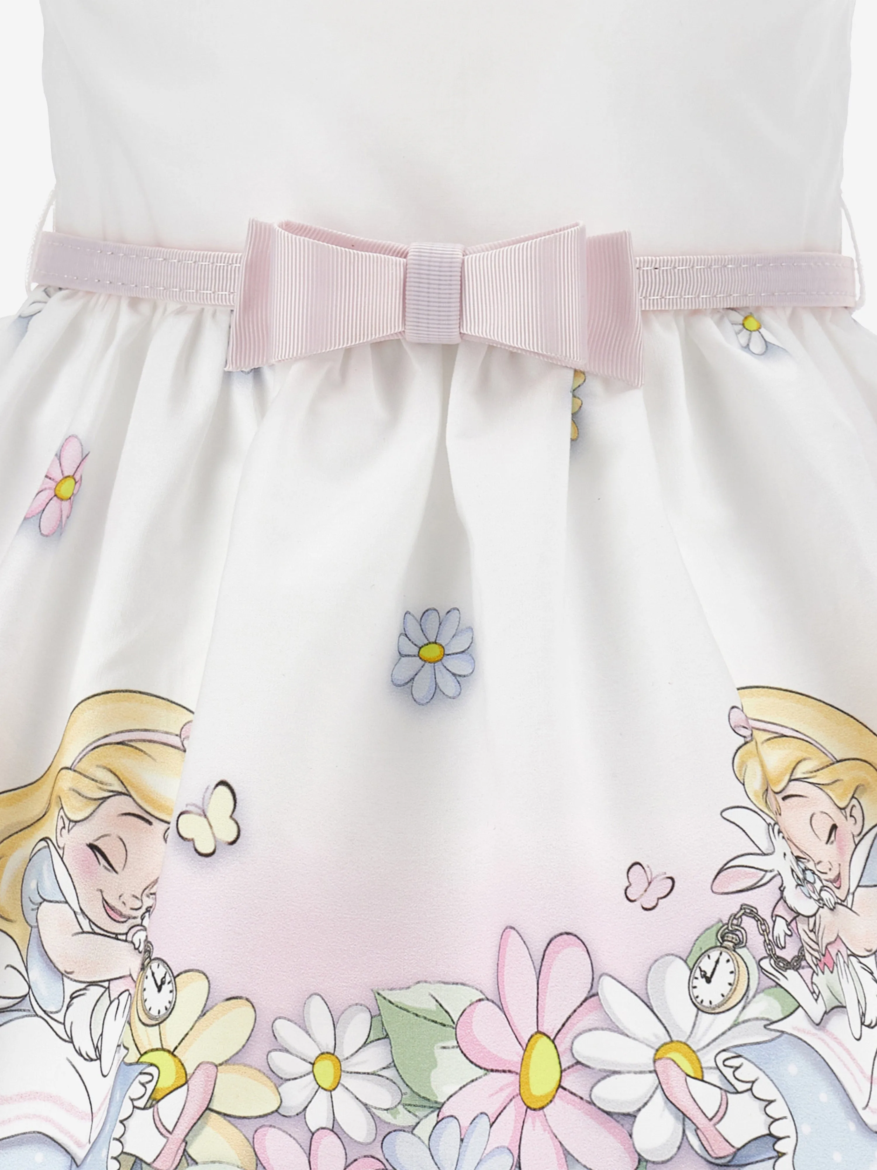 Baby Girls Alice In Wonderland Dress in White