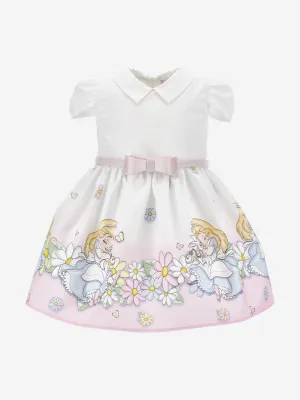 Baby Girls Alice In Wonderland Dress in White