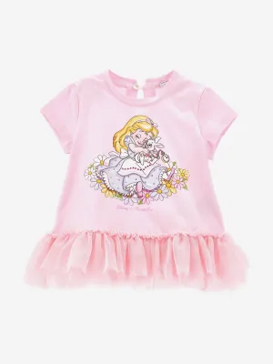 Baby Girls Alice In Wonderland T-Shirt in Pink