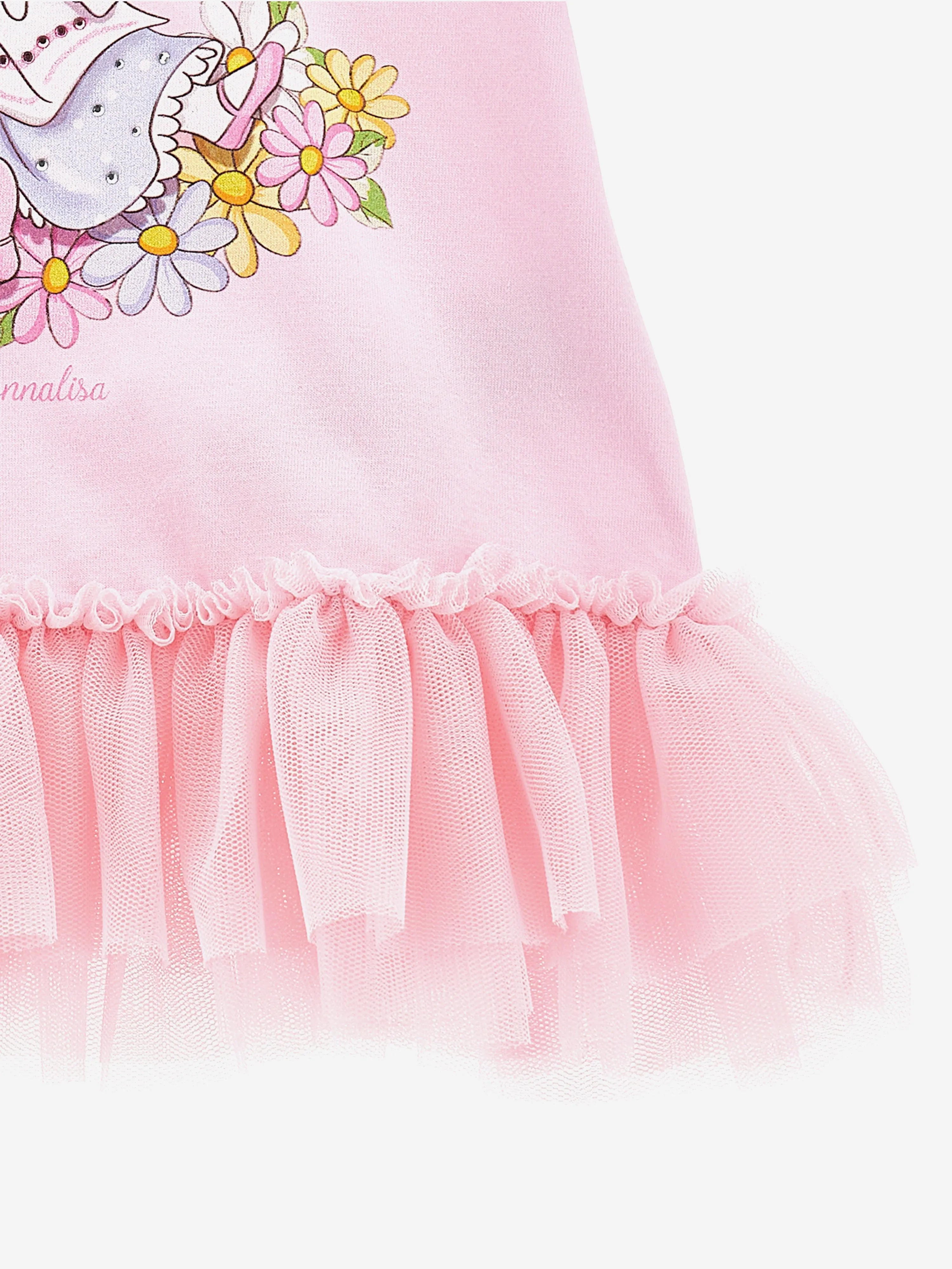 Baby Girls Alice In Wonderland T-Shirt in Pink
