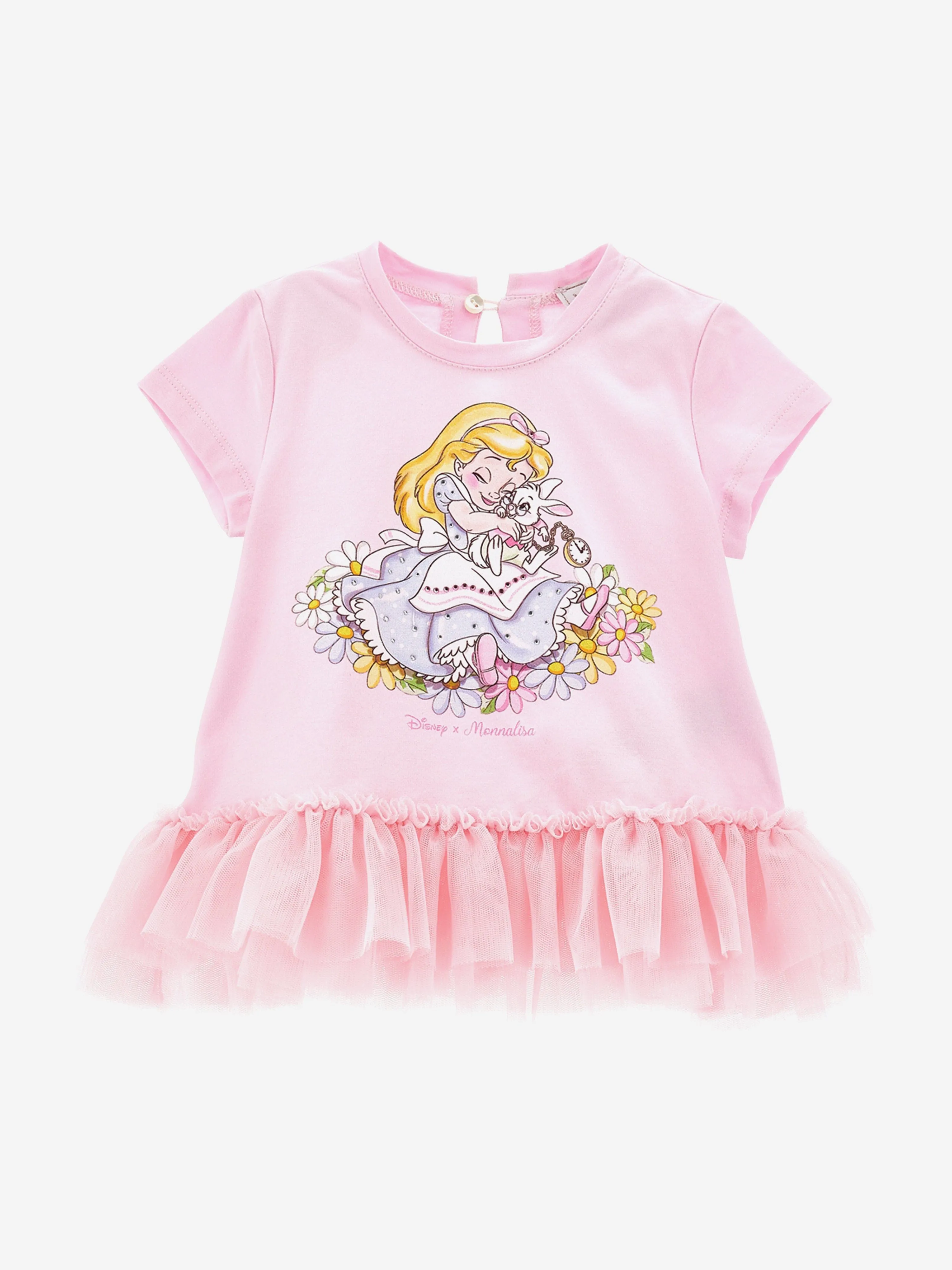 Baby Girls Alice In Wonderland T-Shirt in Pink