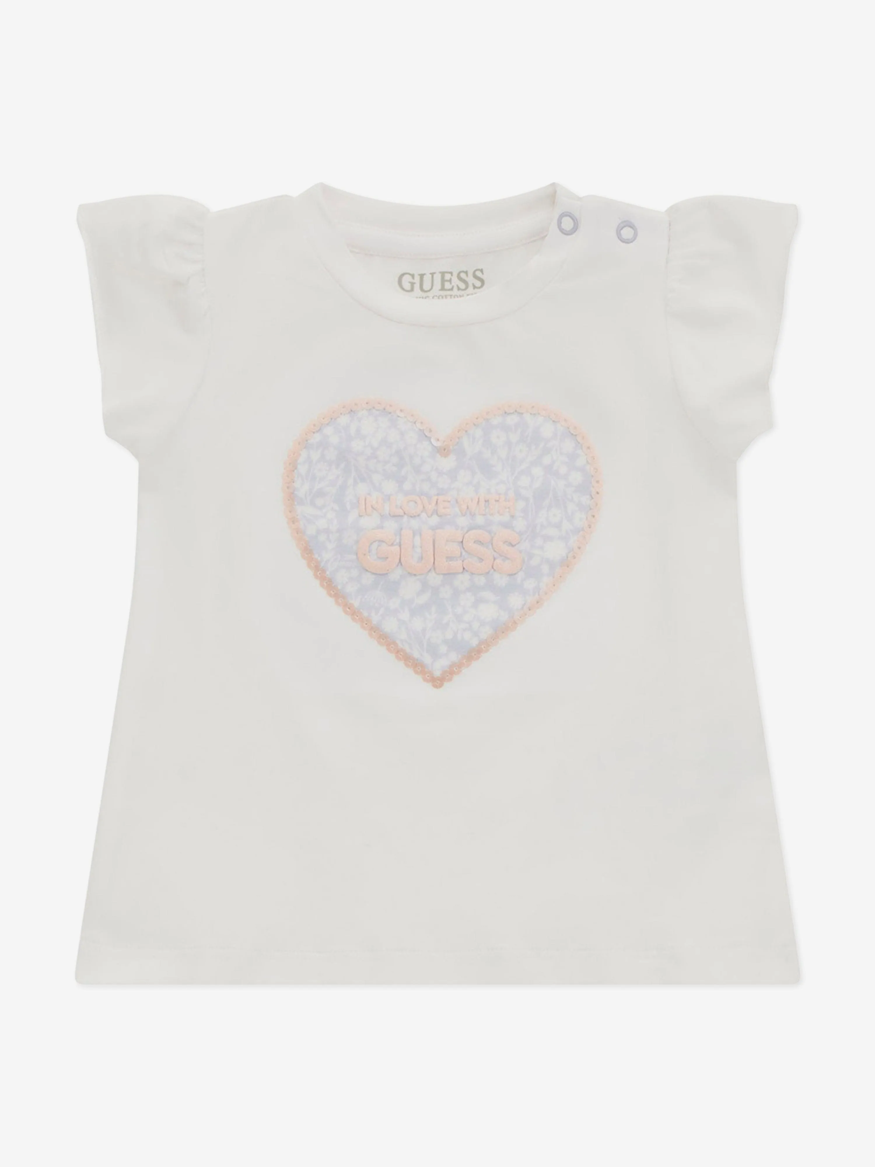 Baby Girls Legging Set in White
