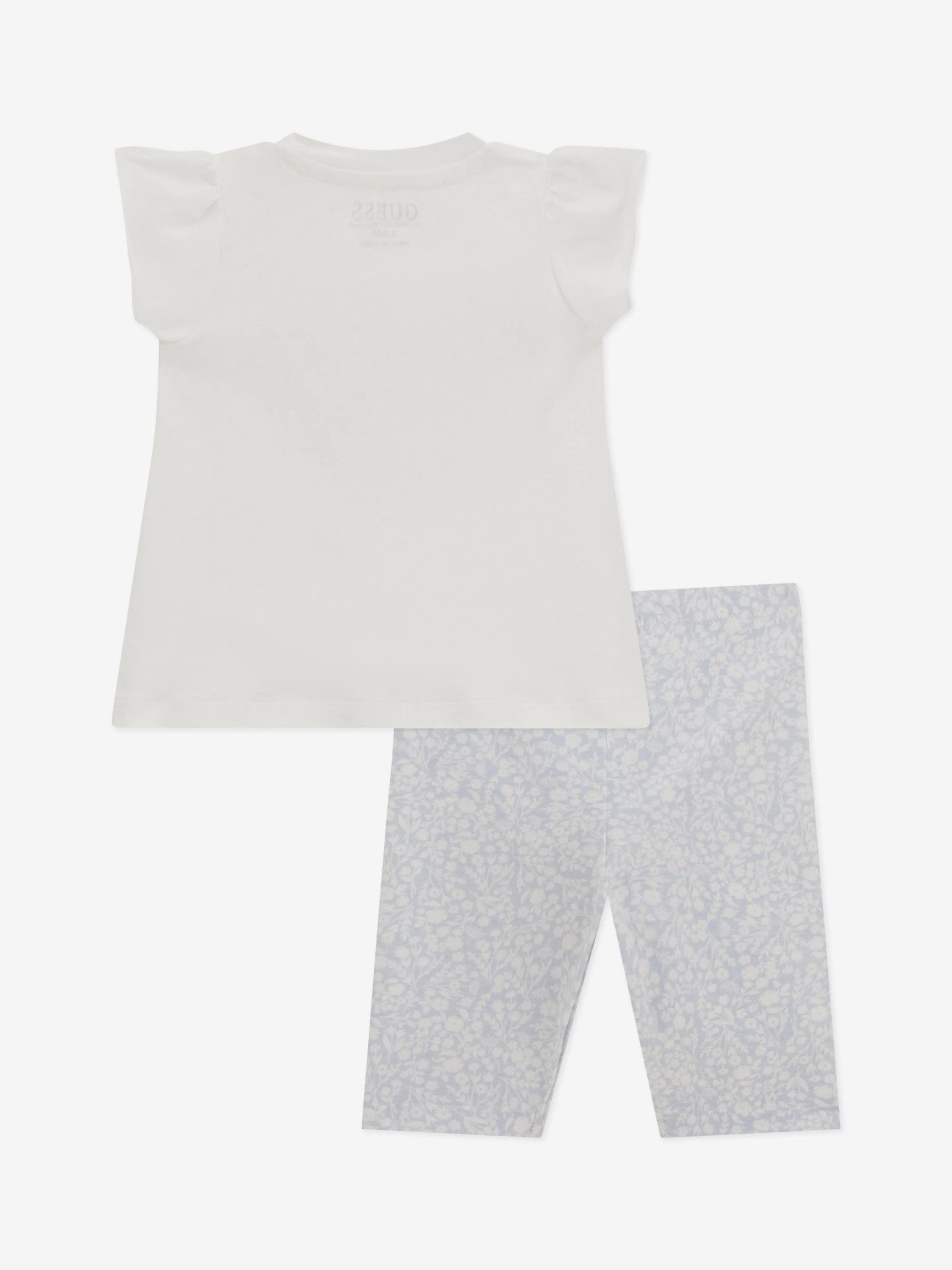 Baby Girls Legging Set in White