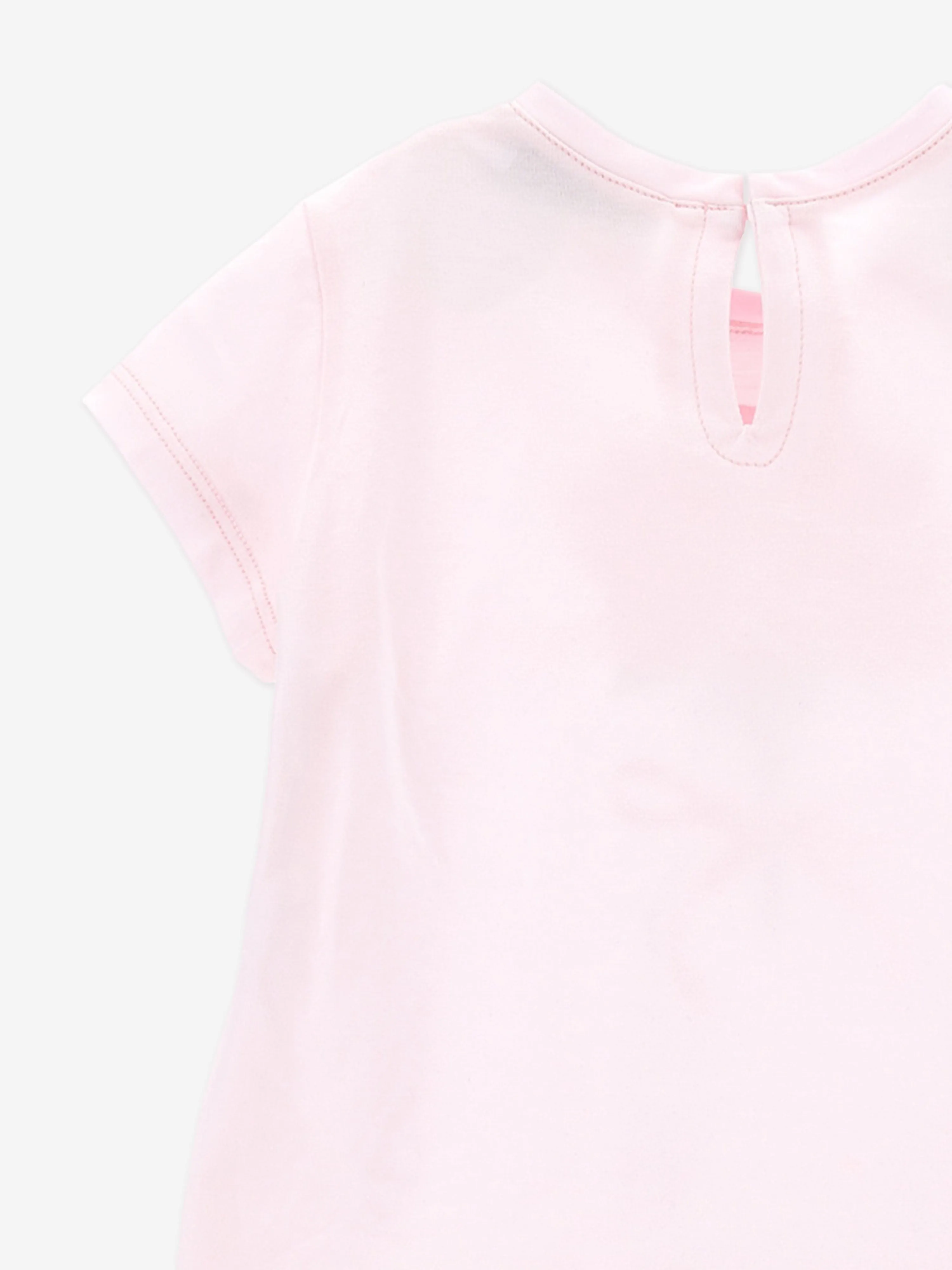 Baby Girls Rose Print T-Shirt in Pink