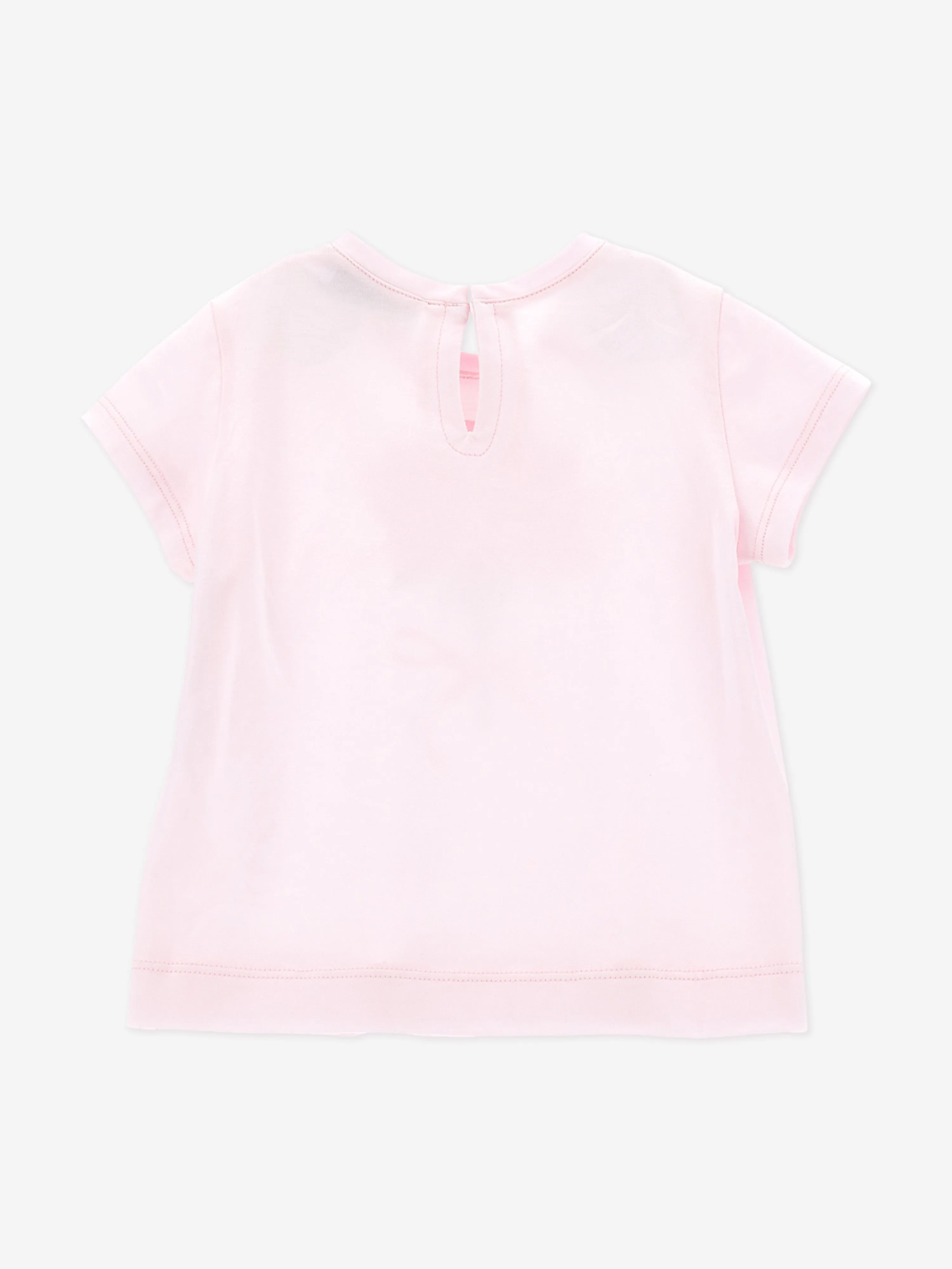 Baby Girls Rose Print T-Shirt in Pink