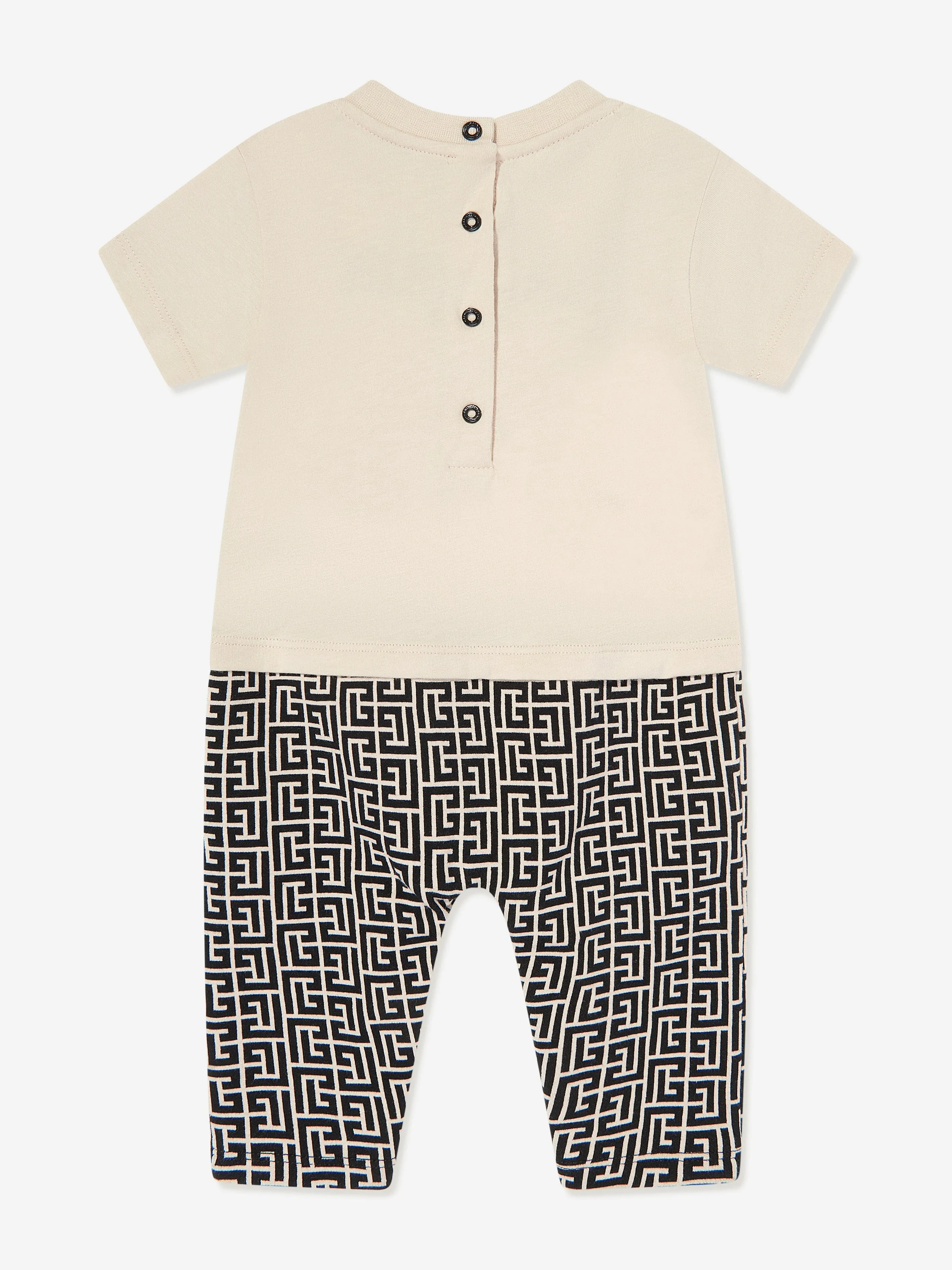 Balmain Baby Boys Romper Gift Set in Beige