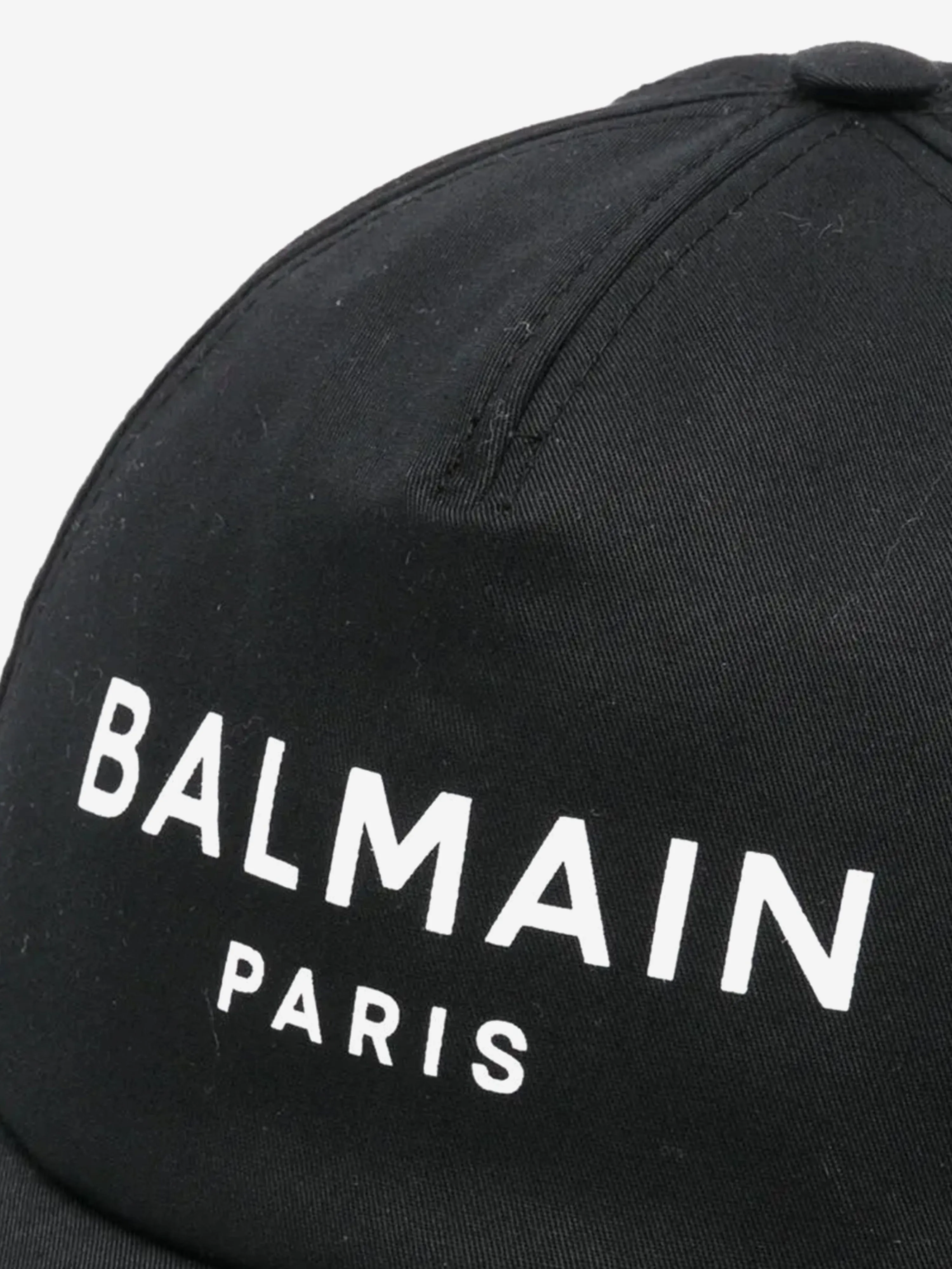 Balmain Kids Logo Cap in Black