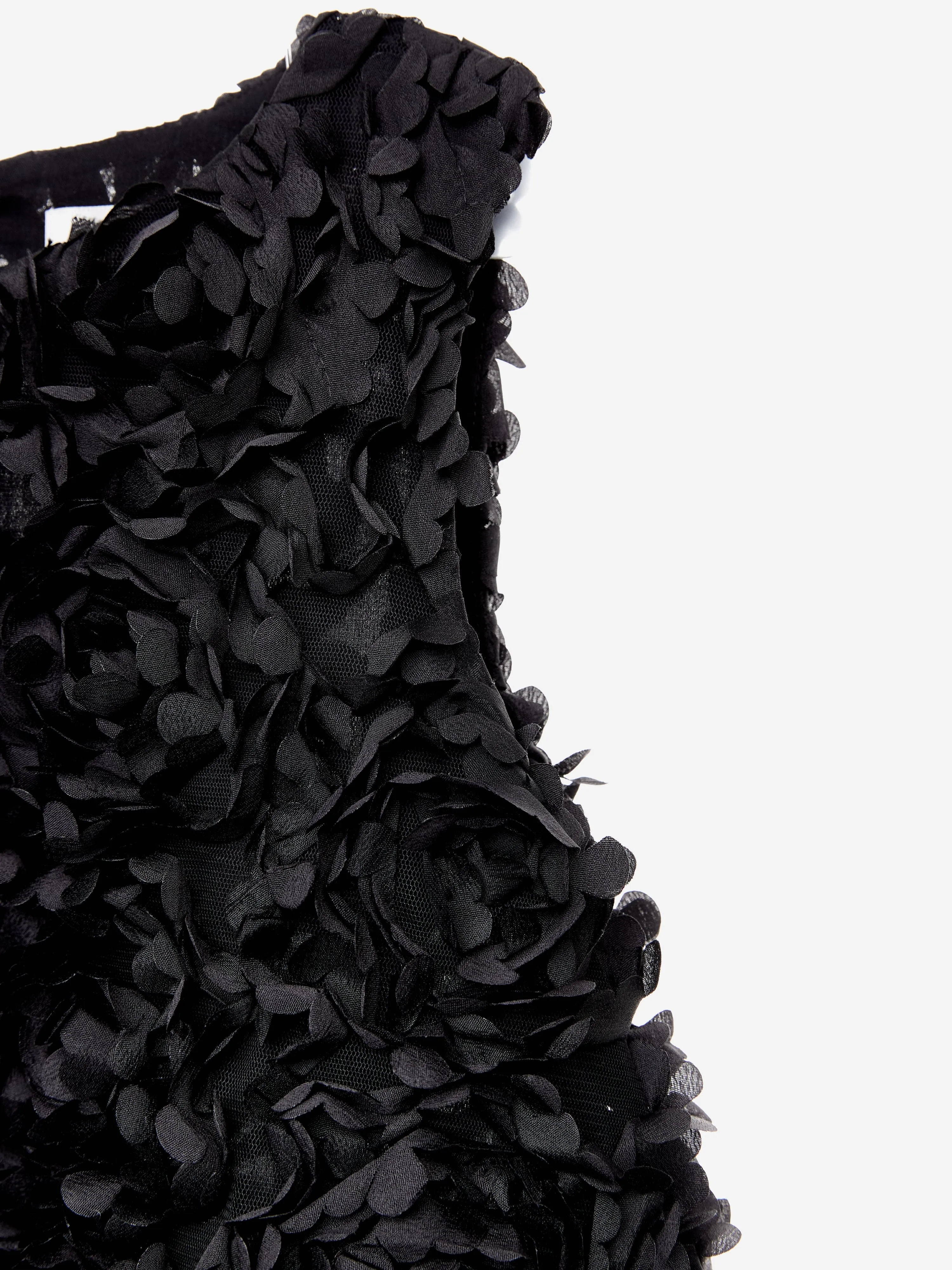 BCBG Girls Tulle Rose Dress in Black