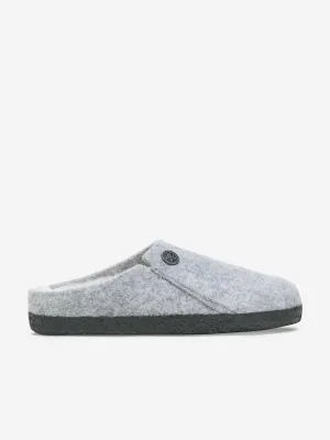BIRKENSTOCK Boys Zermatt Felt Shearling Slippers in Grey