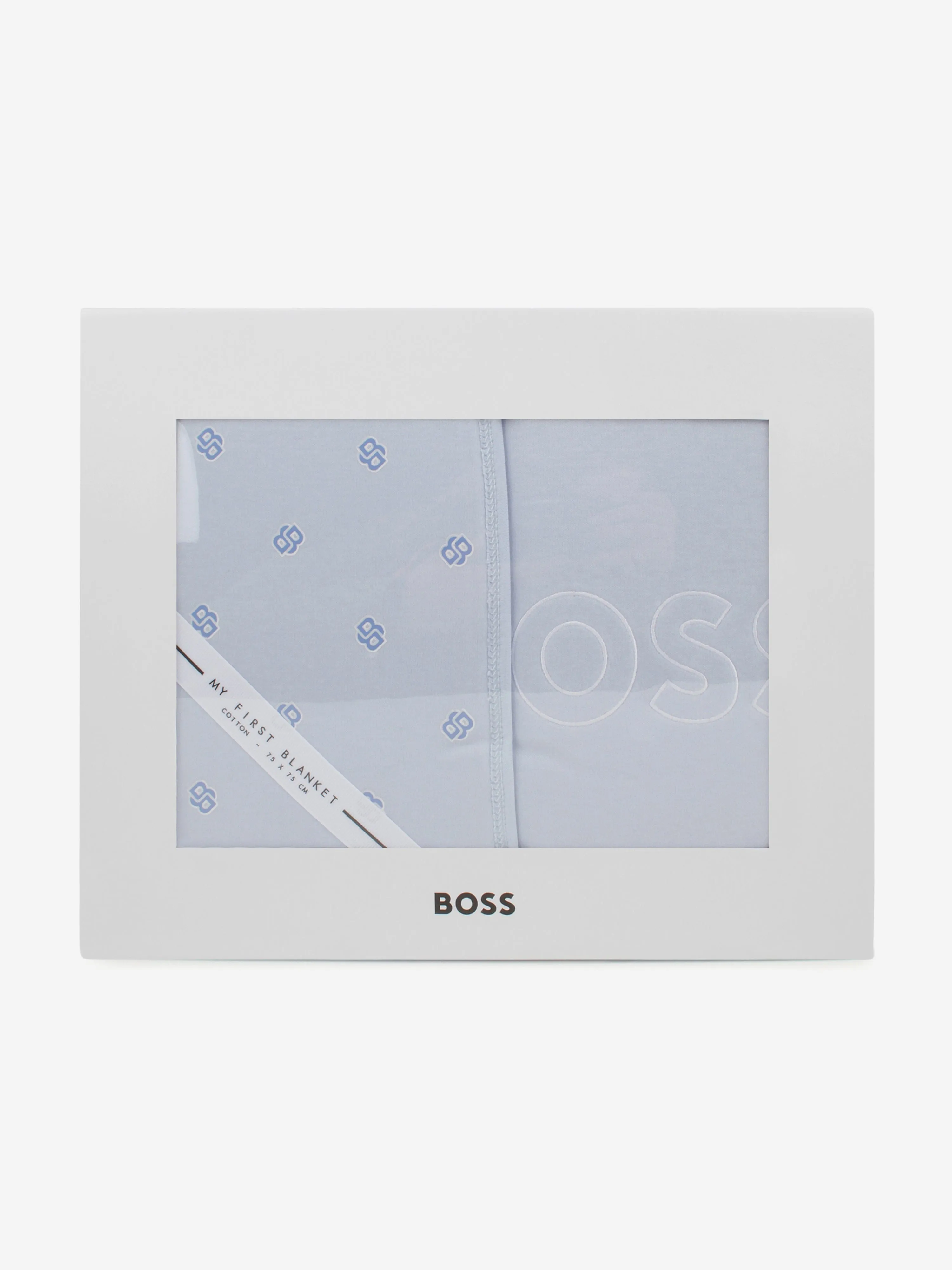 BOSS Baby Double B Logo Blanket in Blue (75cm)