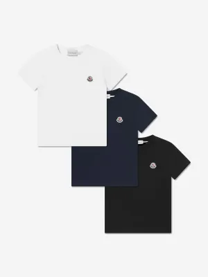 Boys 3 Pack T-Shirt Set in Multicolour
