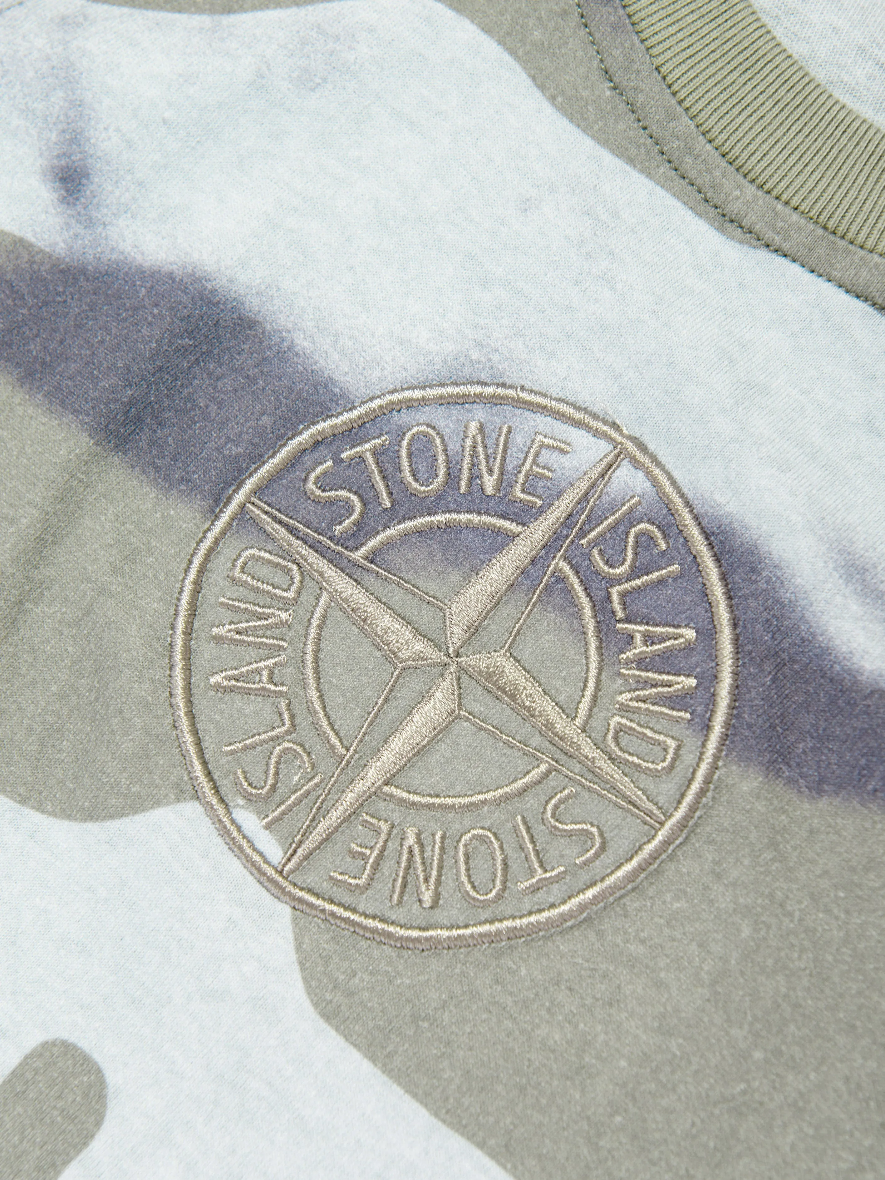 Boys Camo Logo T-Shirt n Blue
