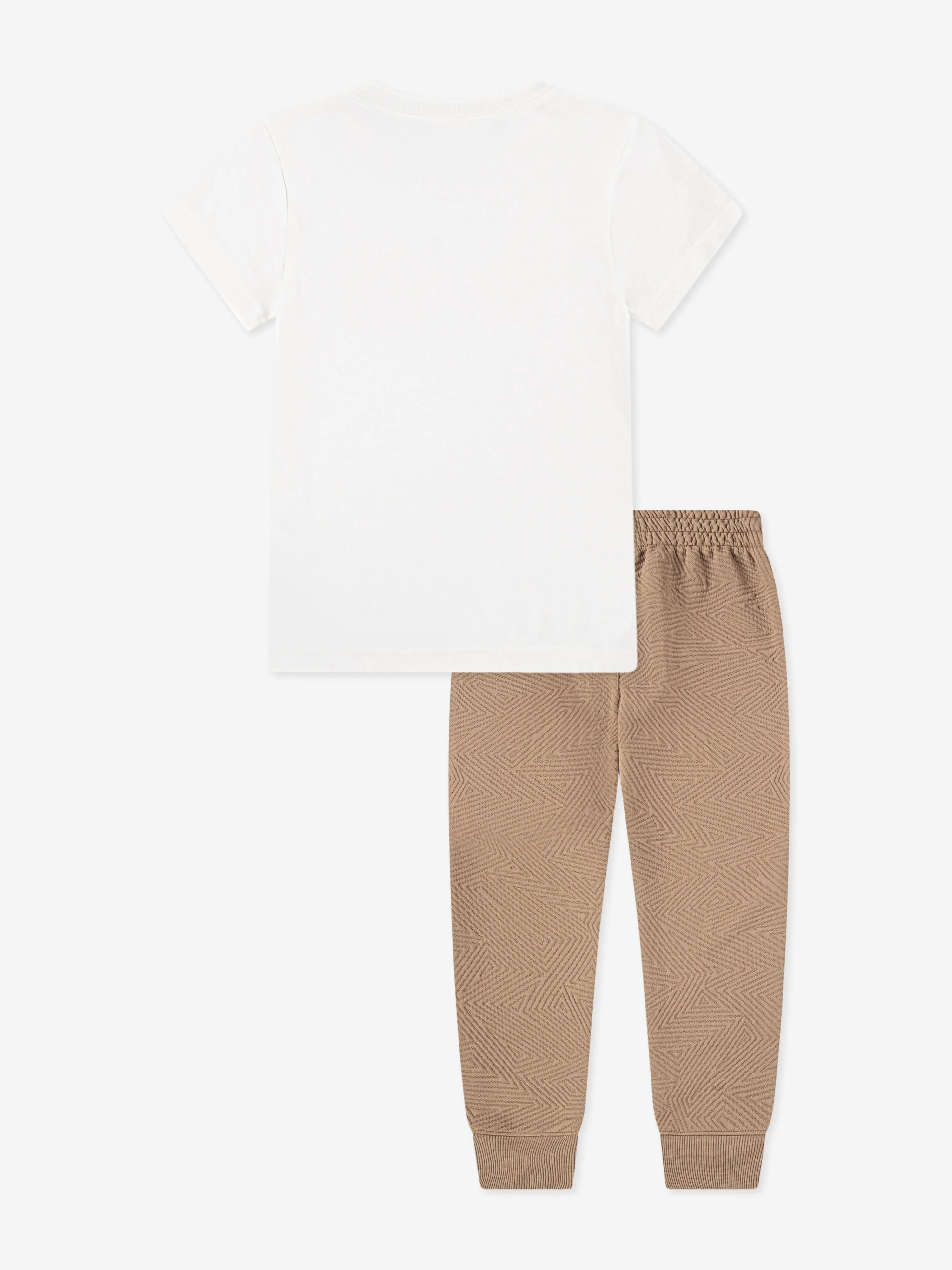Boys MJ Sneaker School Pant Set in Brown
