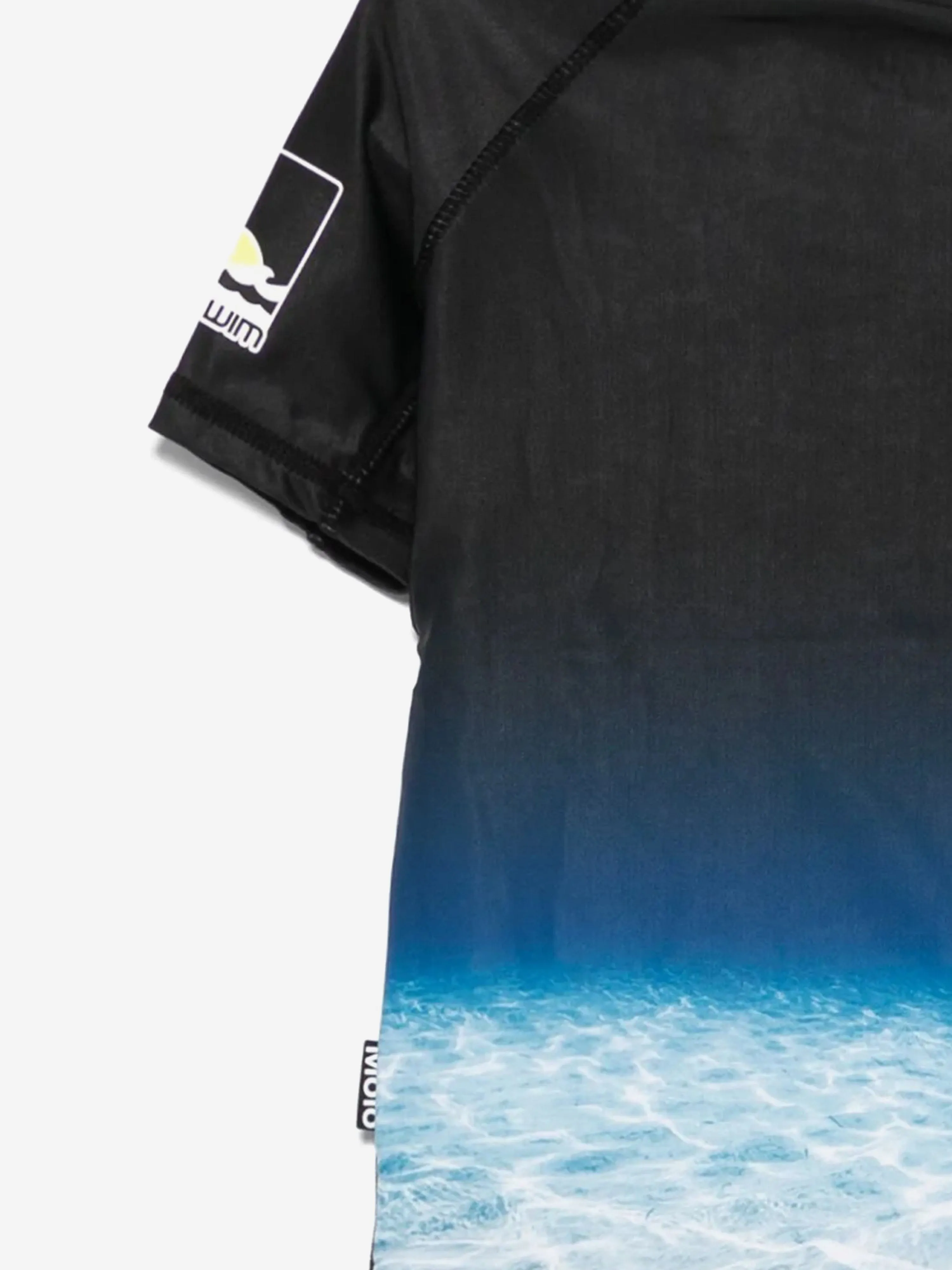 Boys Neptune Faded Shark Rashguard in Black (UPF50 )