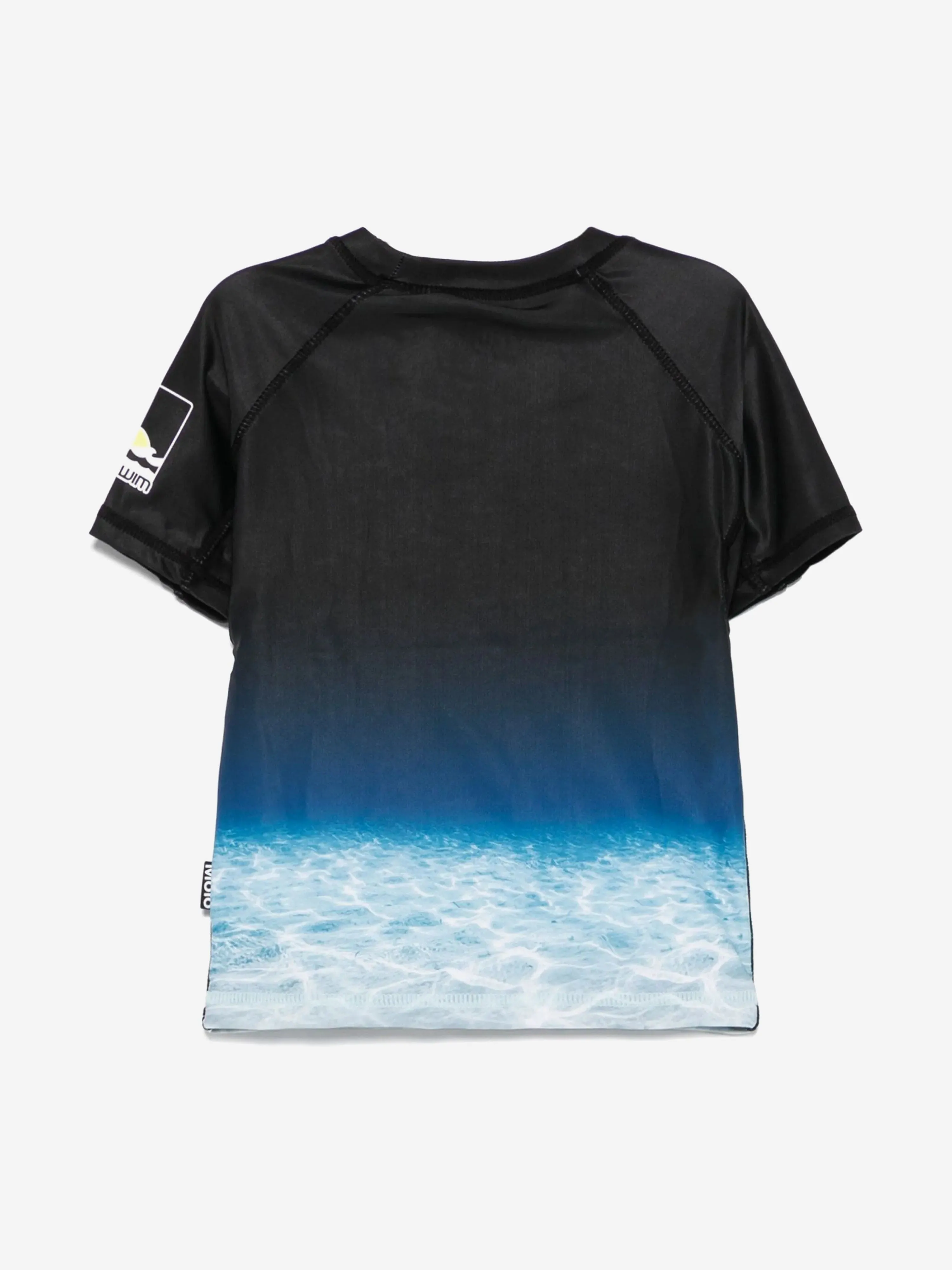 Boys Neptune Faded Shark Rashguard in Black (UPF50 )