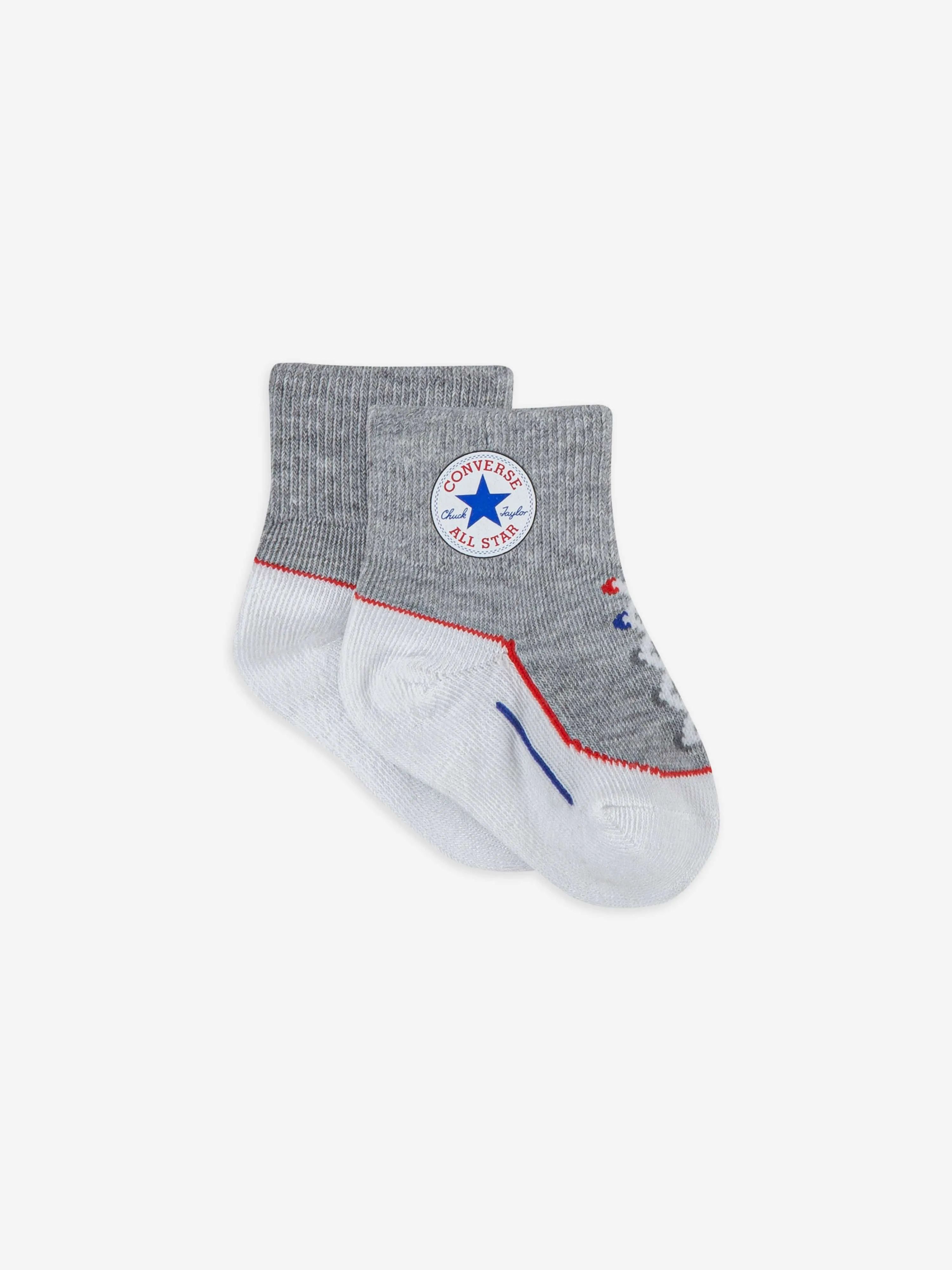 Boys Striated Quarter 3 Pack Socks Set in Black
