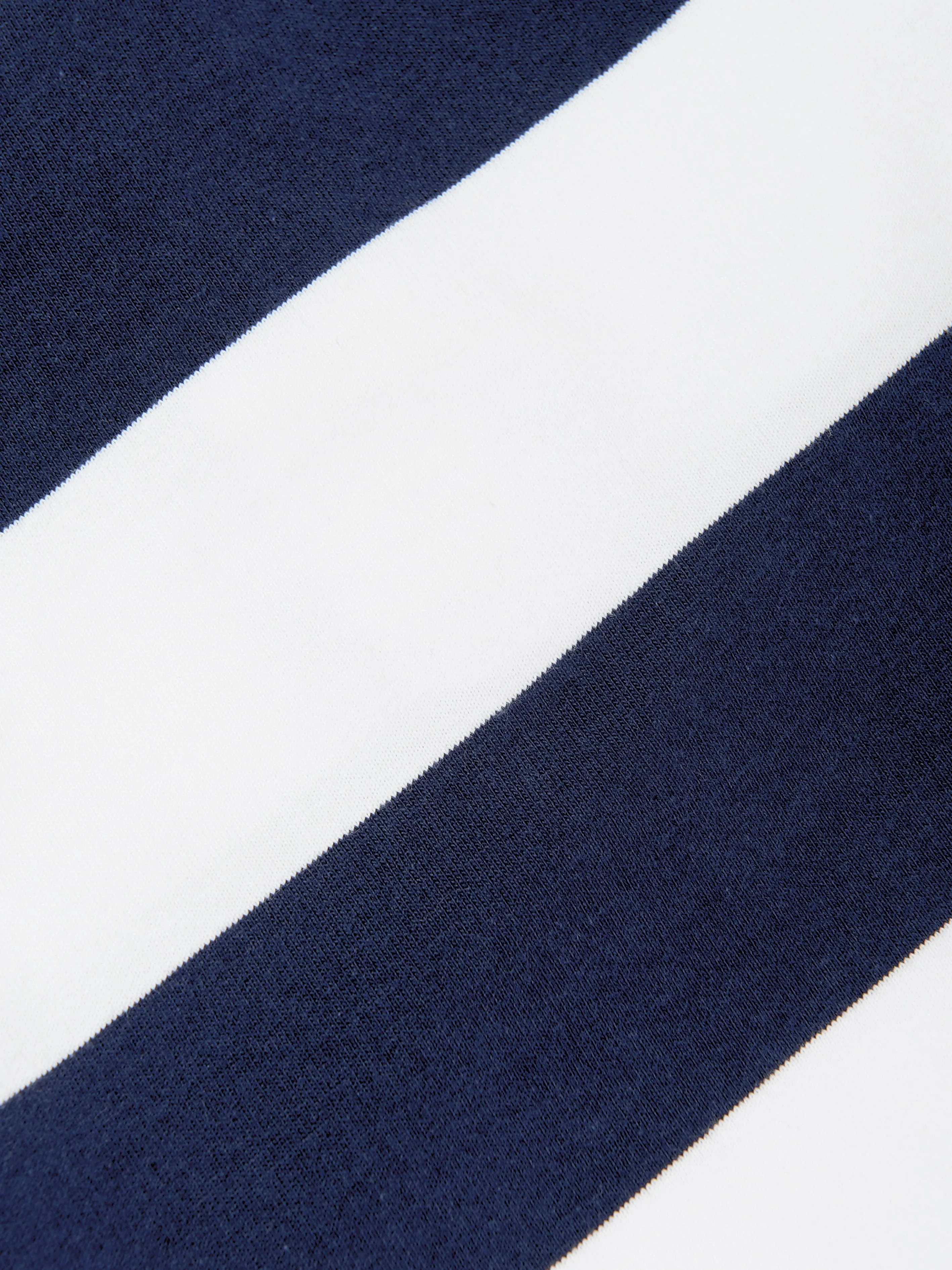 Boys Striped Jersey Rugby Shirt in Navy