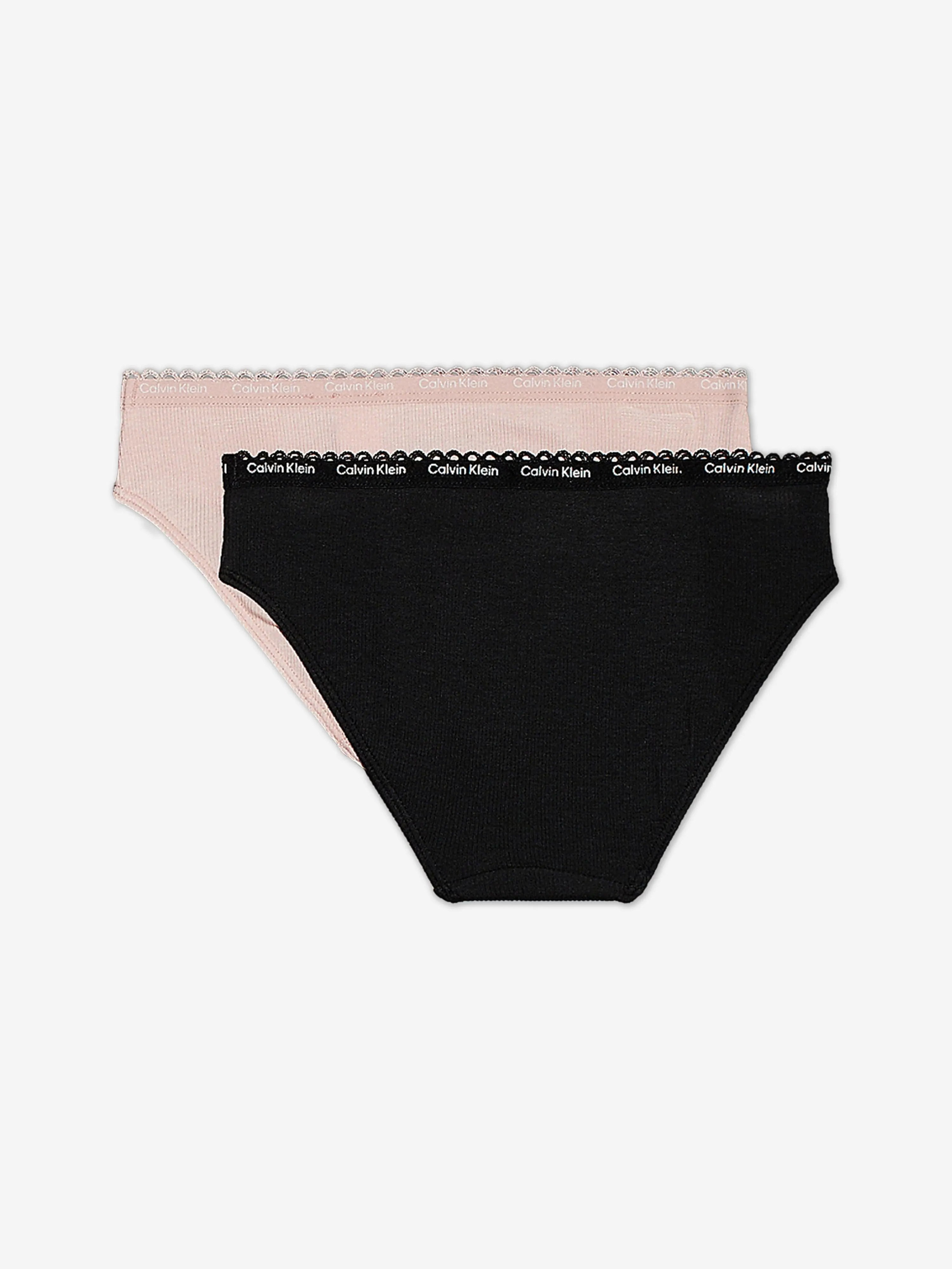 Calvin Klein Girls 2 Pack Bikini Knickers Set in Multicolour