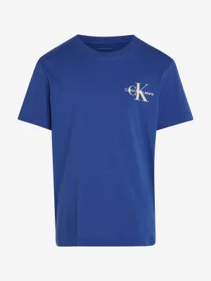 Calvin Klein Kids Chest Monogram T-Shirt in Blue