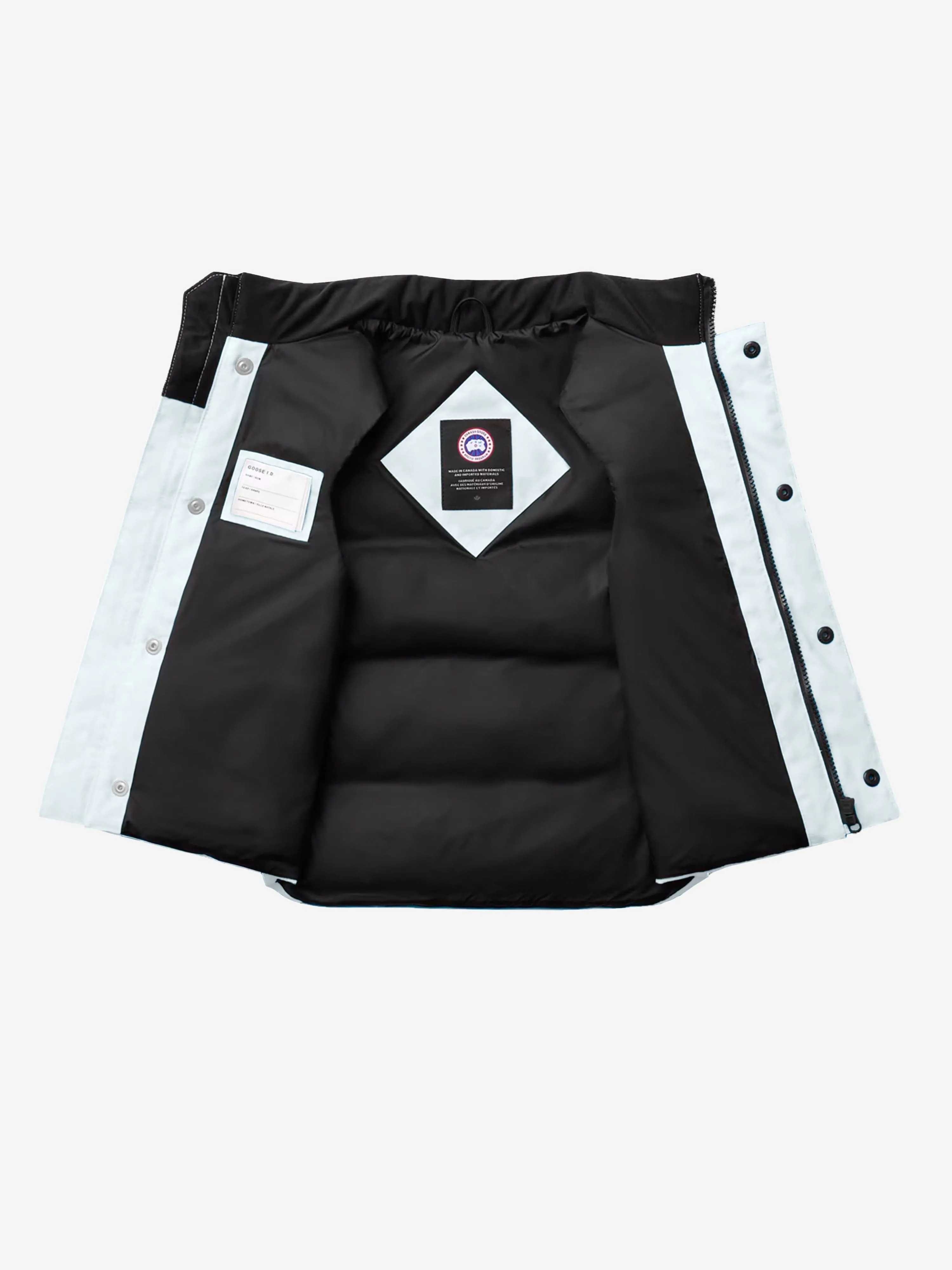 Canada Goose Kids Down Padded Vanier Gilet in Grey