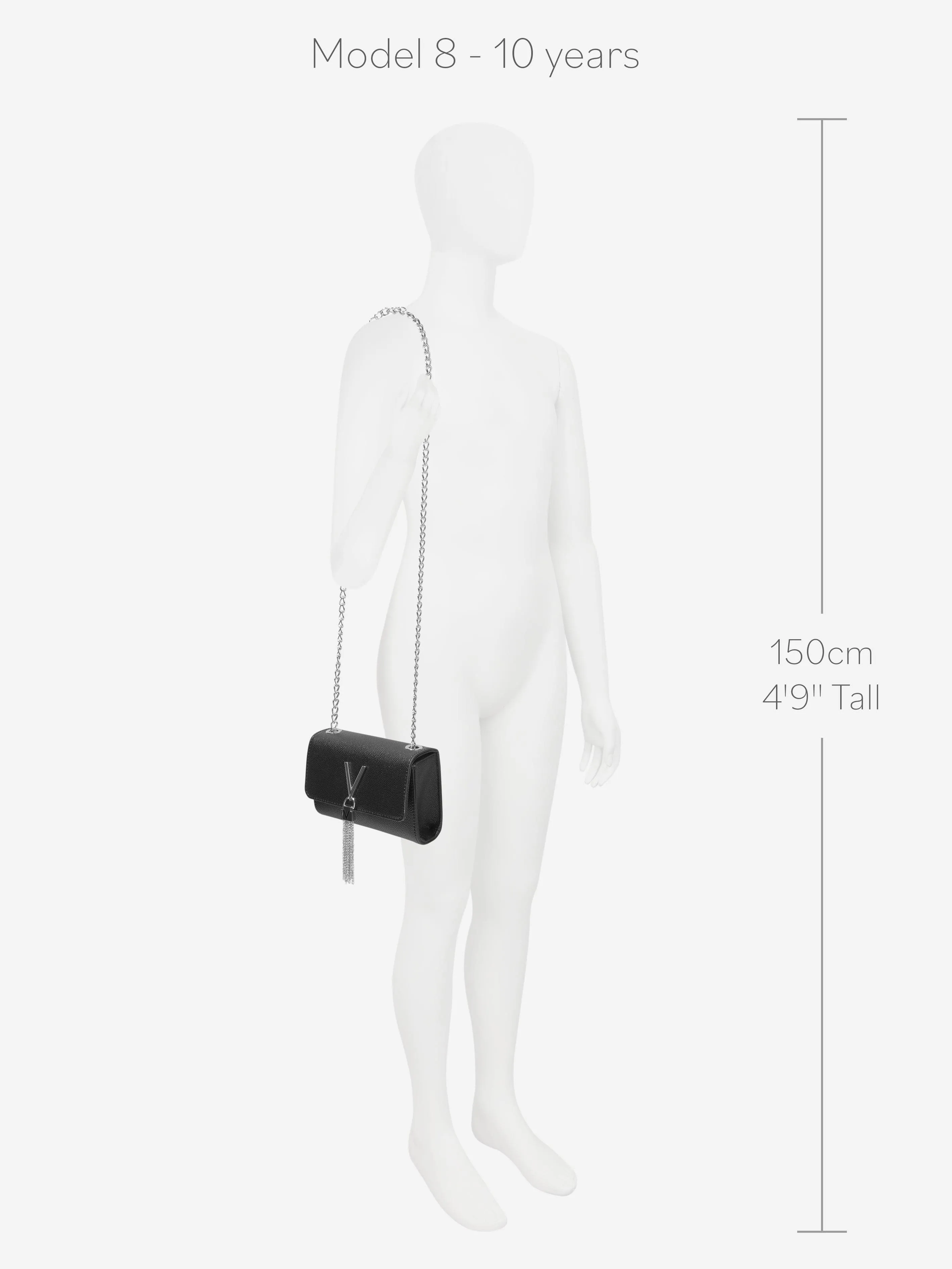 Divina Pochette in Black (17cm)