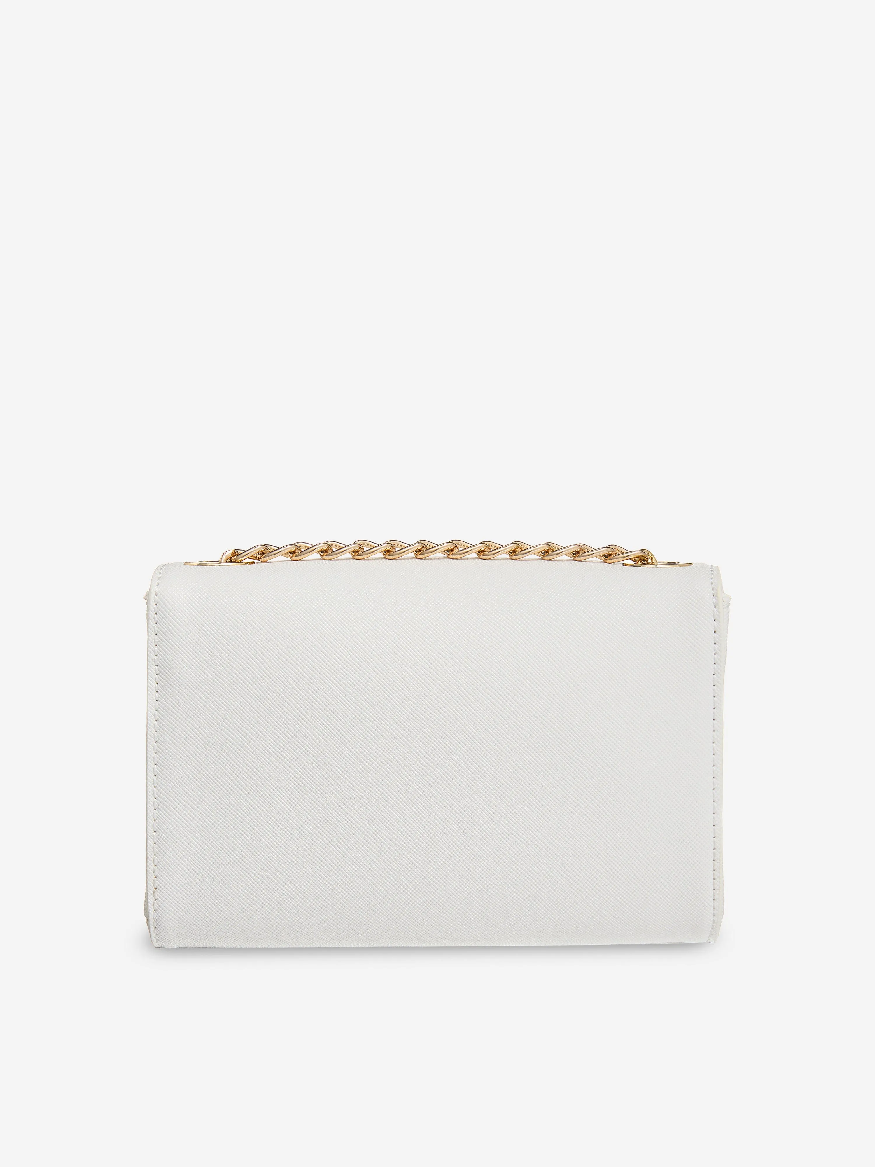 Divina Sa Flap Bag in White (17cm)