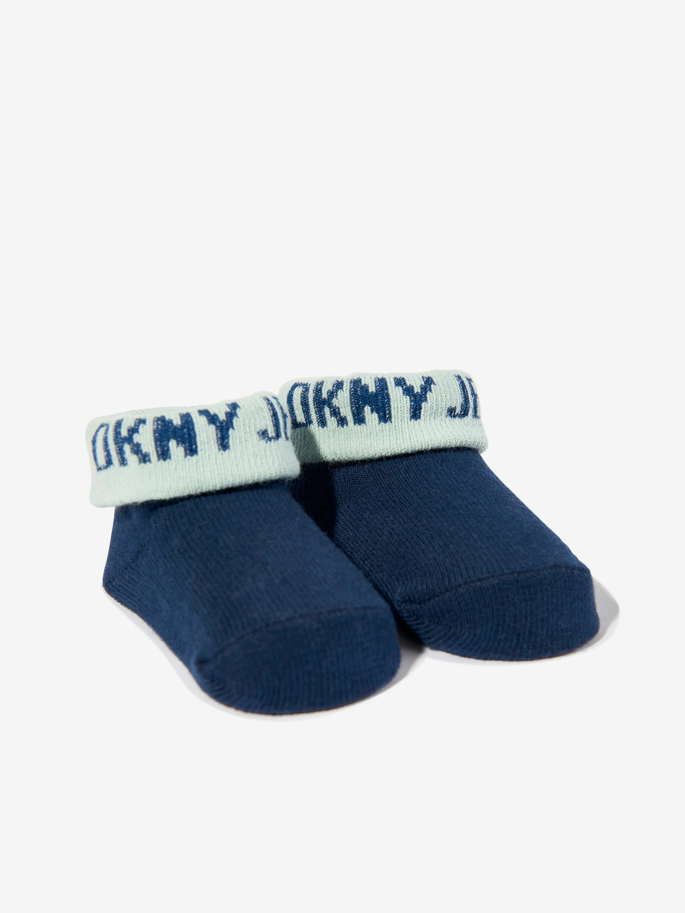 DKNY Baby Boys Bibs and Socks Set in Navy