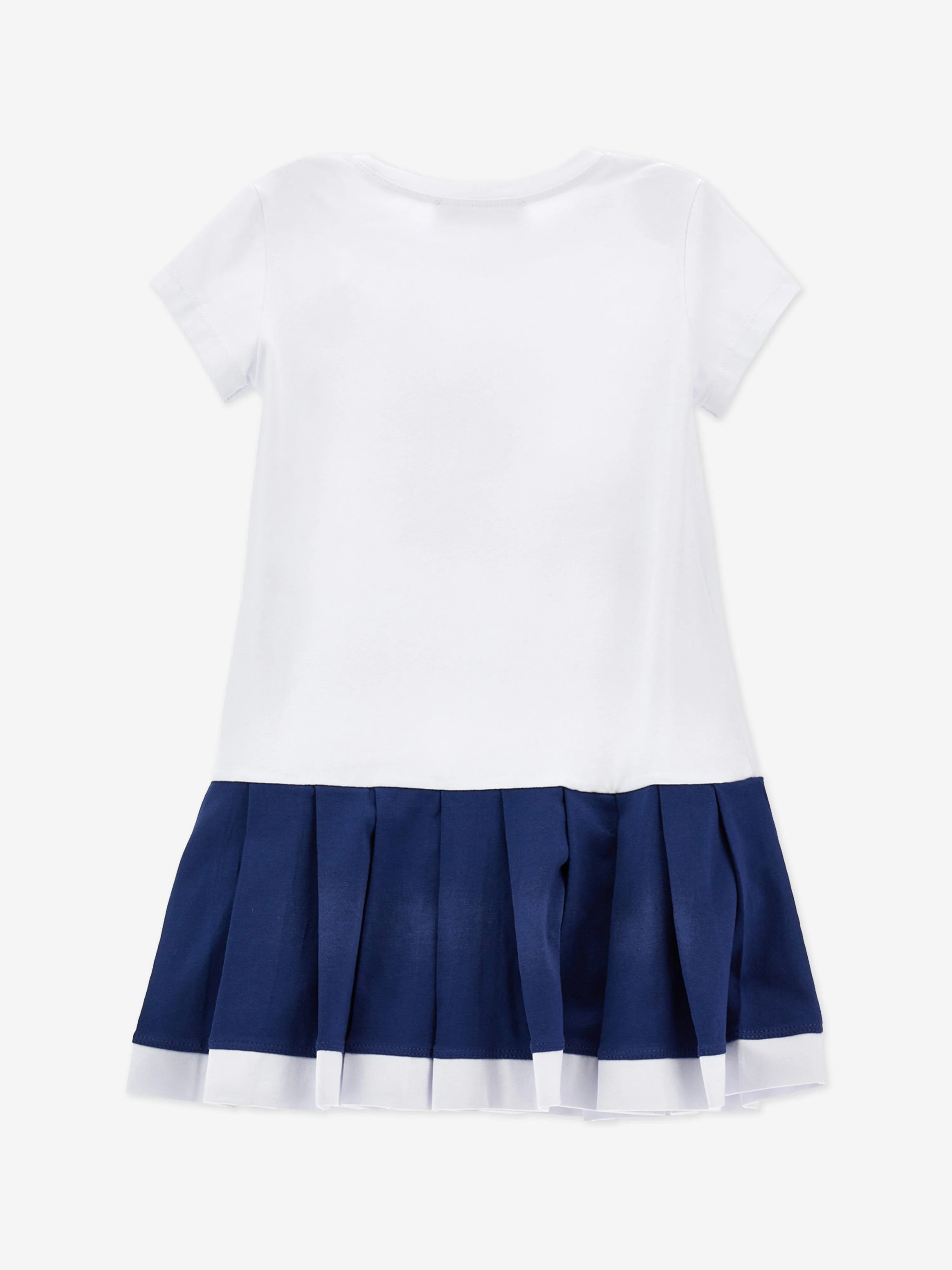 Girls Baseball Bunny Dress in White