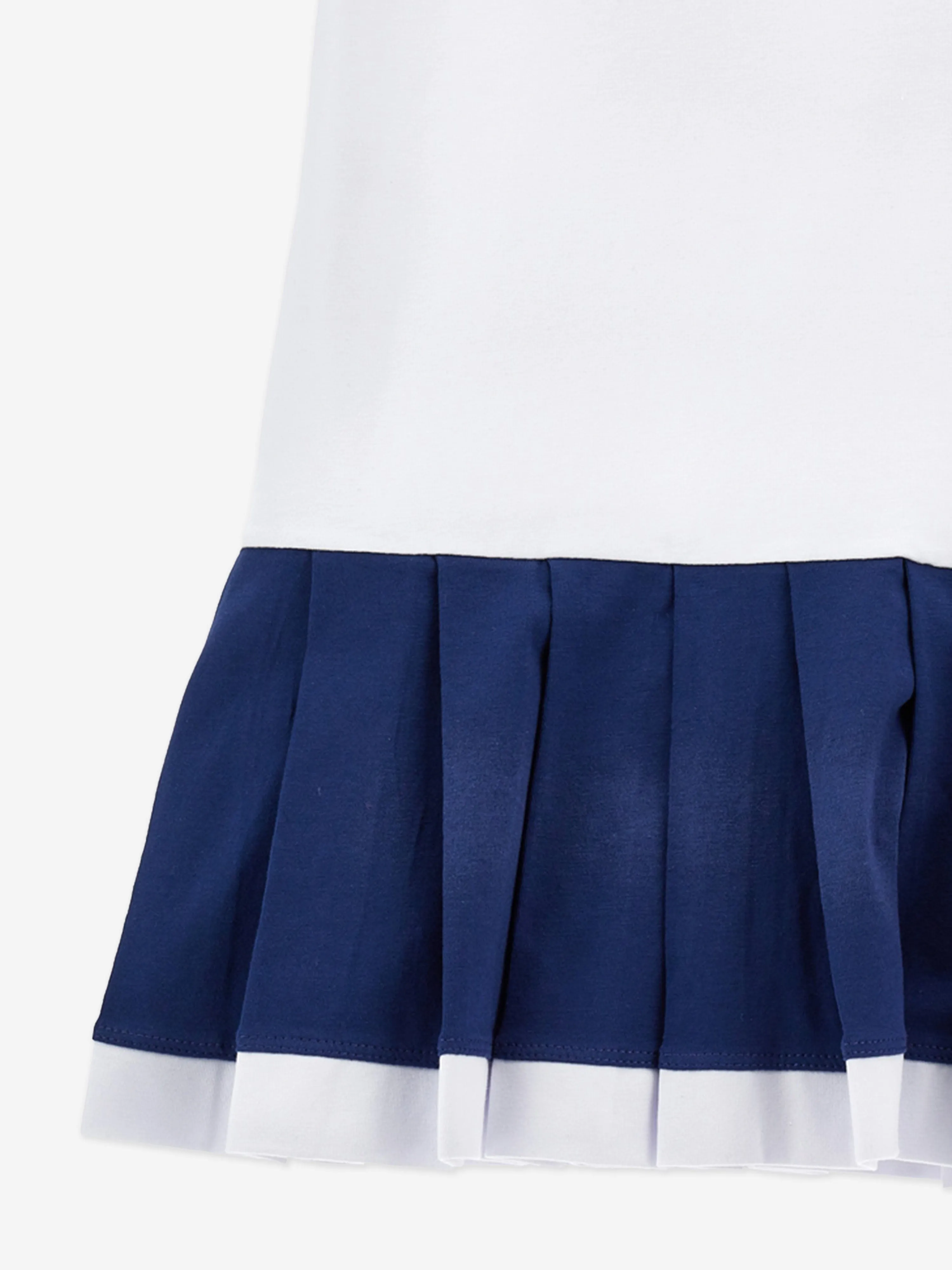 Girls Baseball Bunny Dress in White