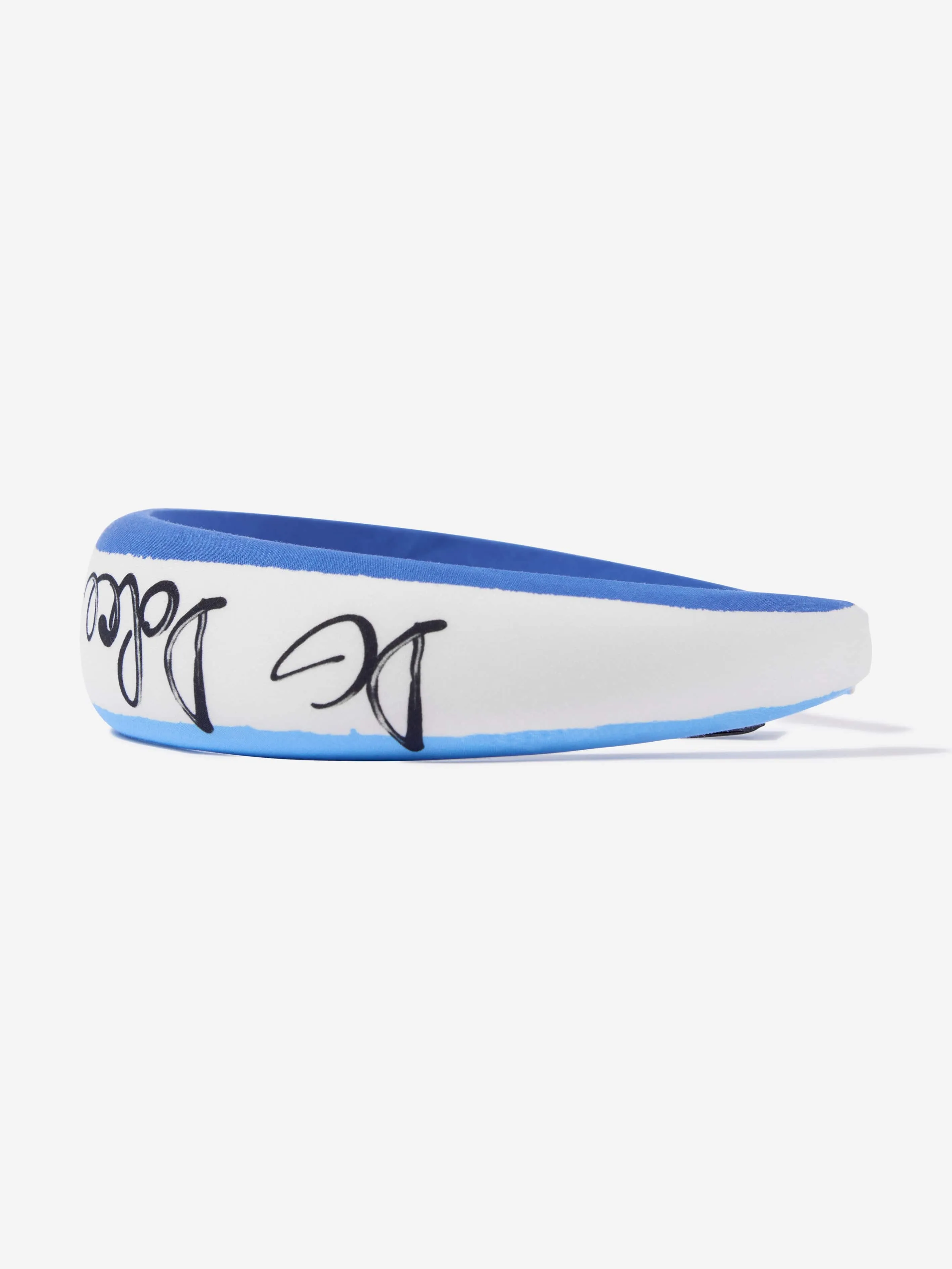 Girls Butterfly Logo Headband in White