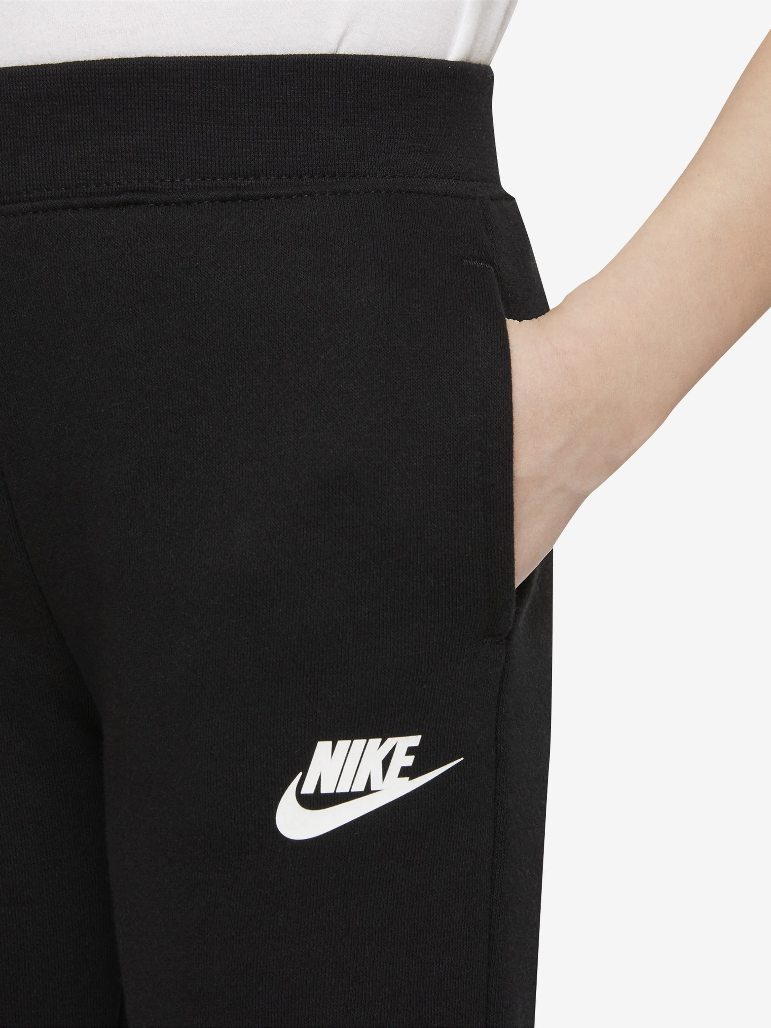 Girls Club Fleece Joggers in Black