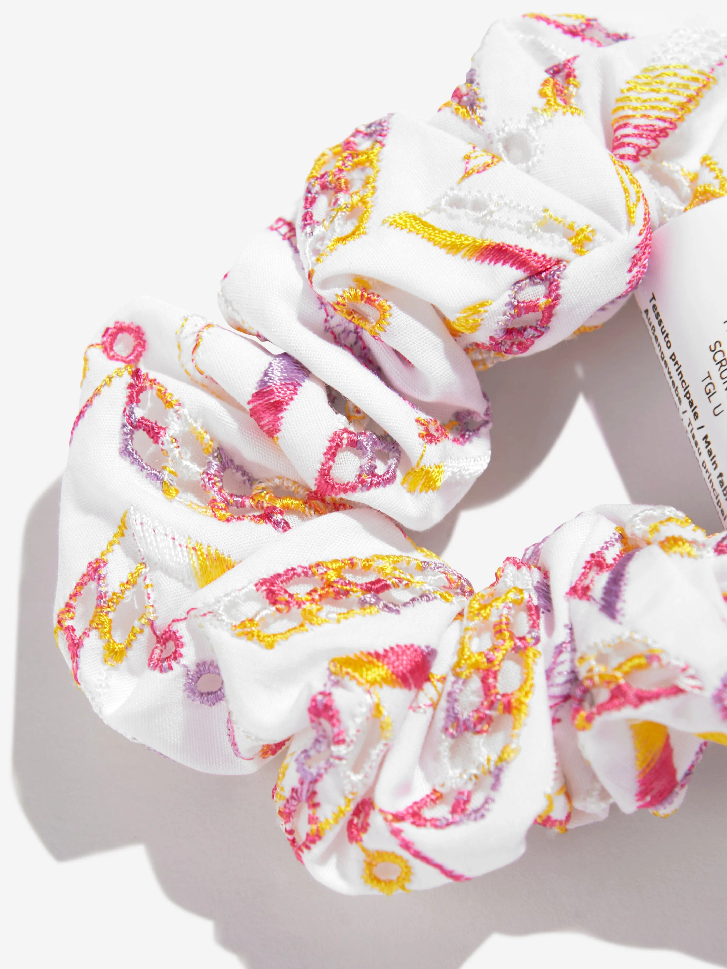 Girls Cotton Scrunchie in White