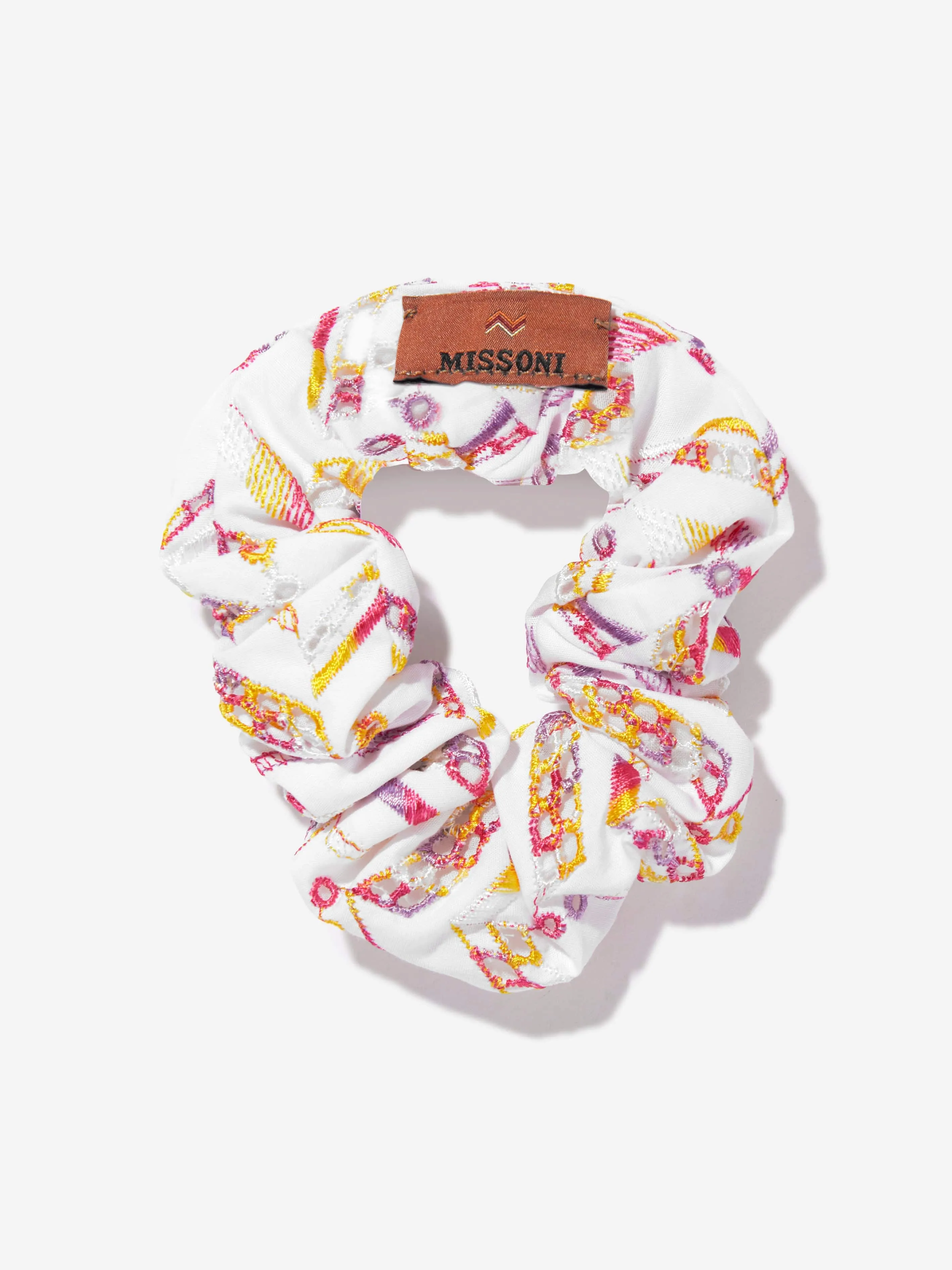 Girls Cotton Scrunchie in White
