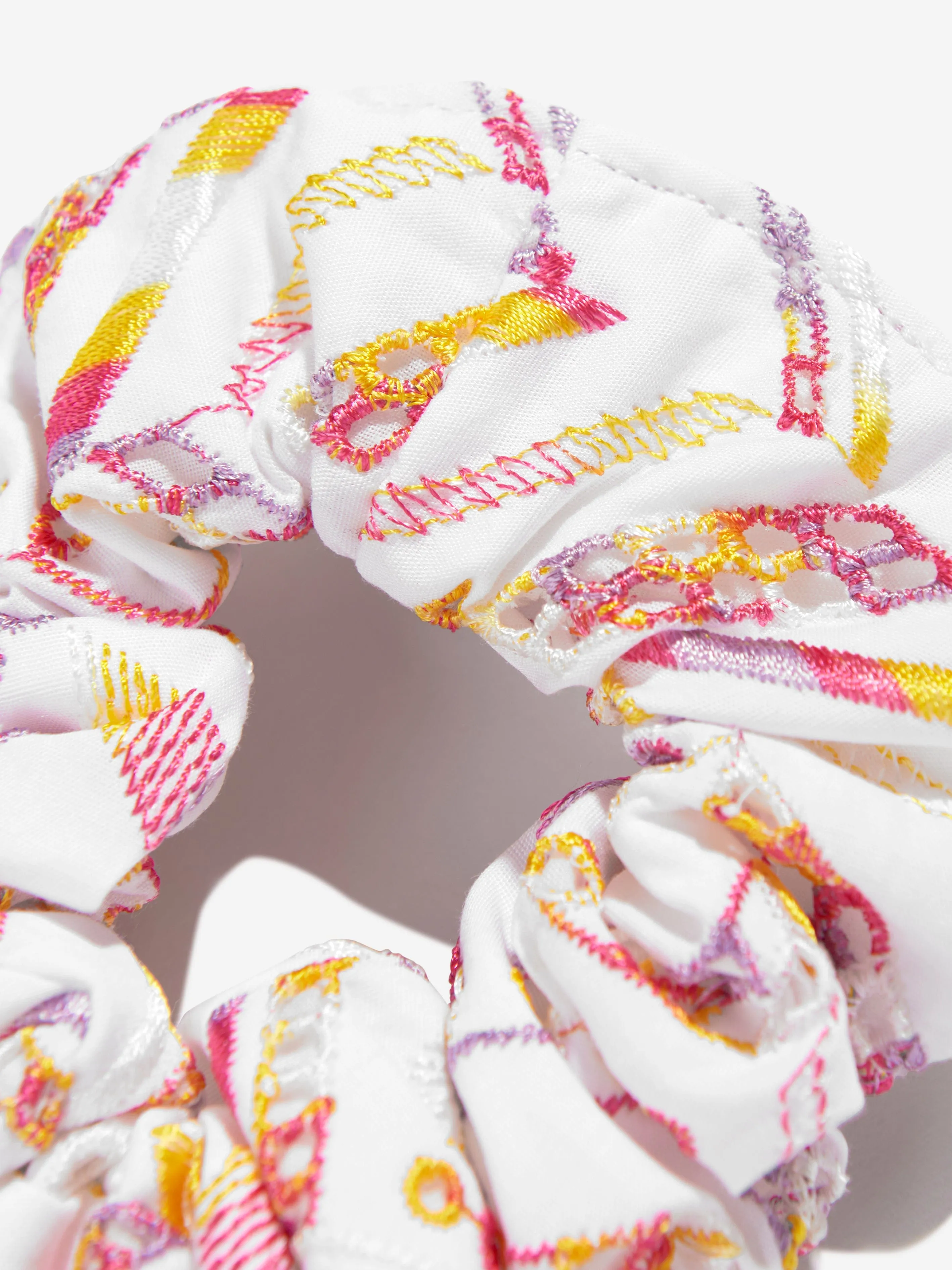 Girls Cotton Scrunchie in White