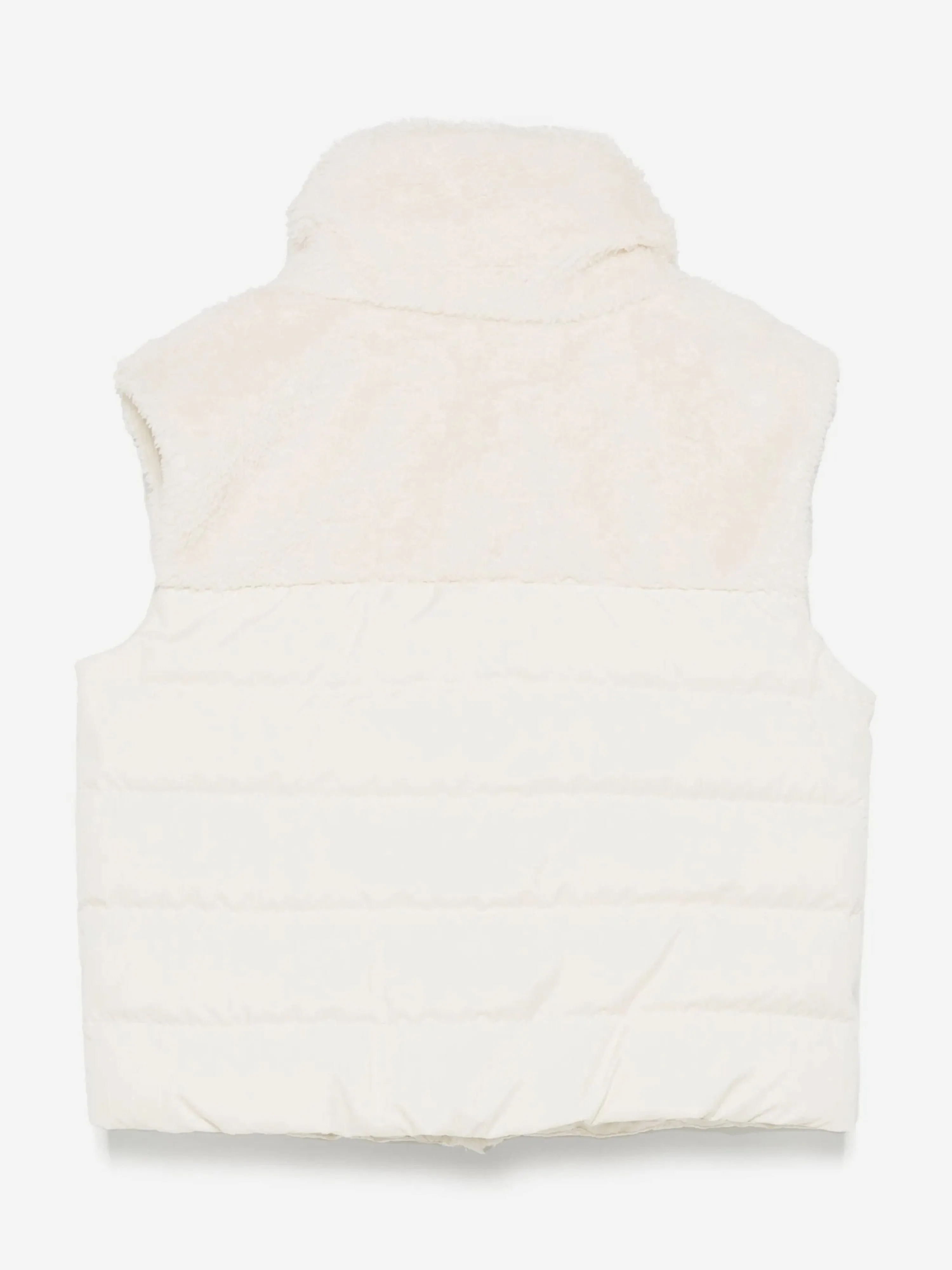 Girls Down Padded Jeromy Gilet in Ivory