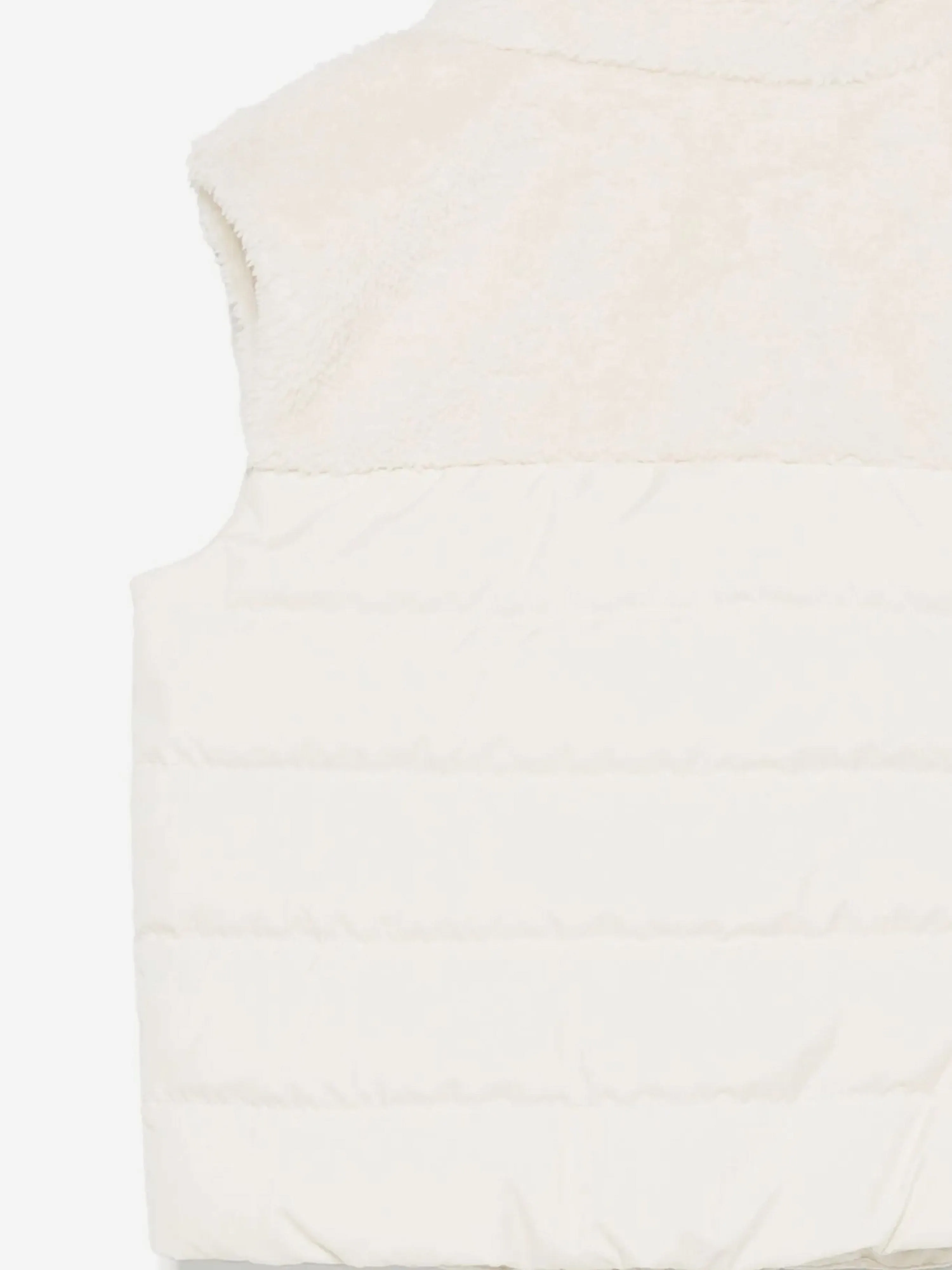 Girls Down Padded Jeromy Gilet in Ivory
