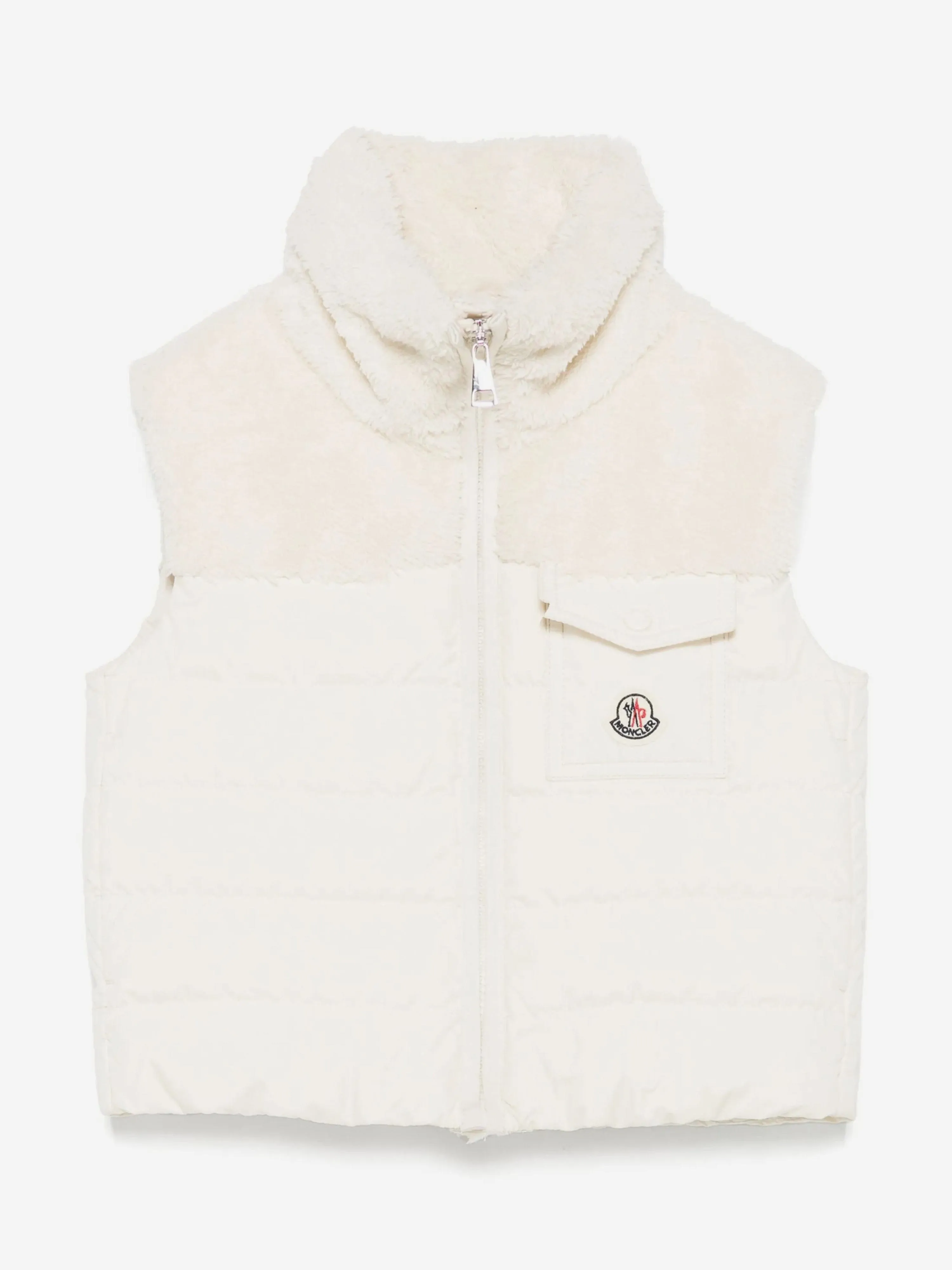 Girls Down Padded Jeromy Gilet in Ivory