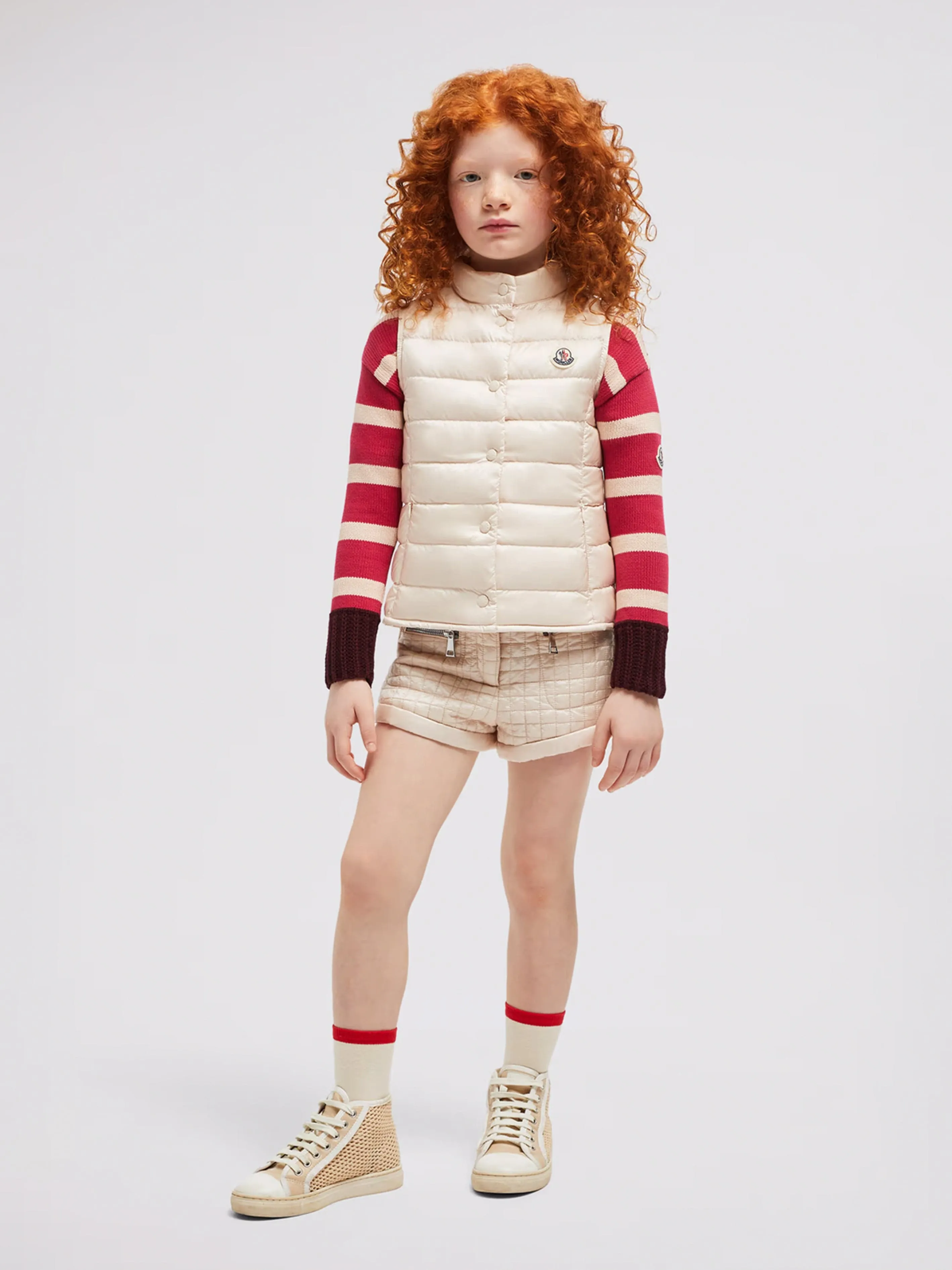 Girls Down Padded Liane Gilet in Pink