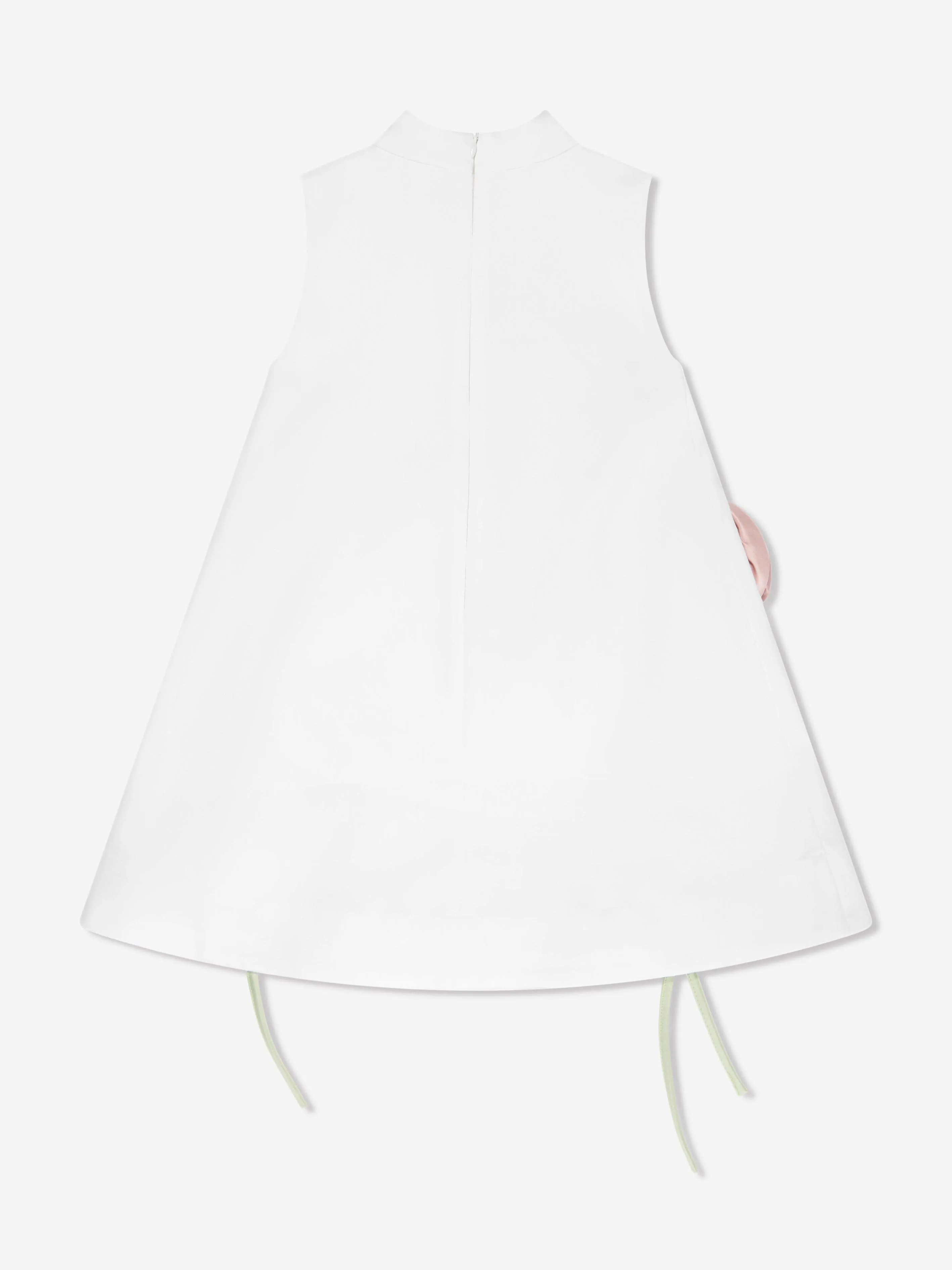 Girls Flora 3D Flower Dress in White