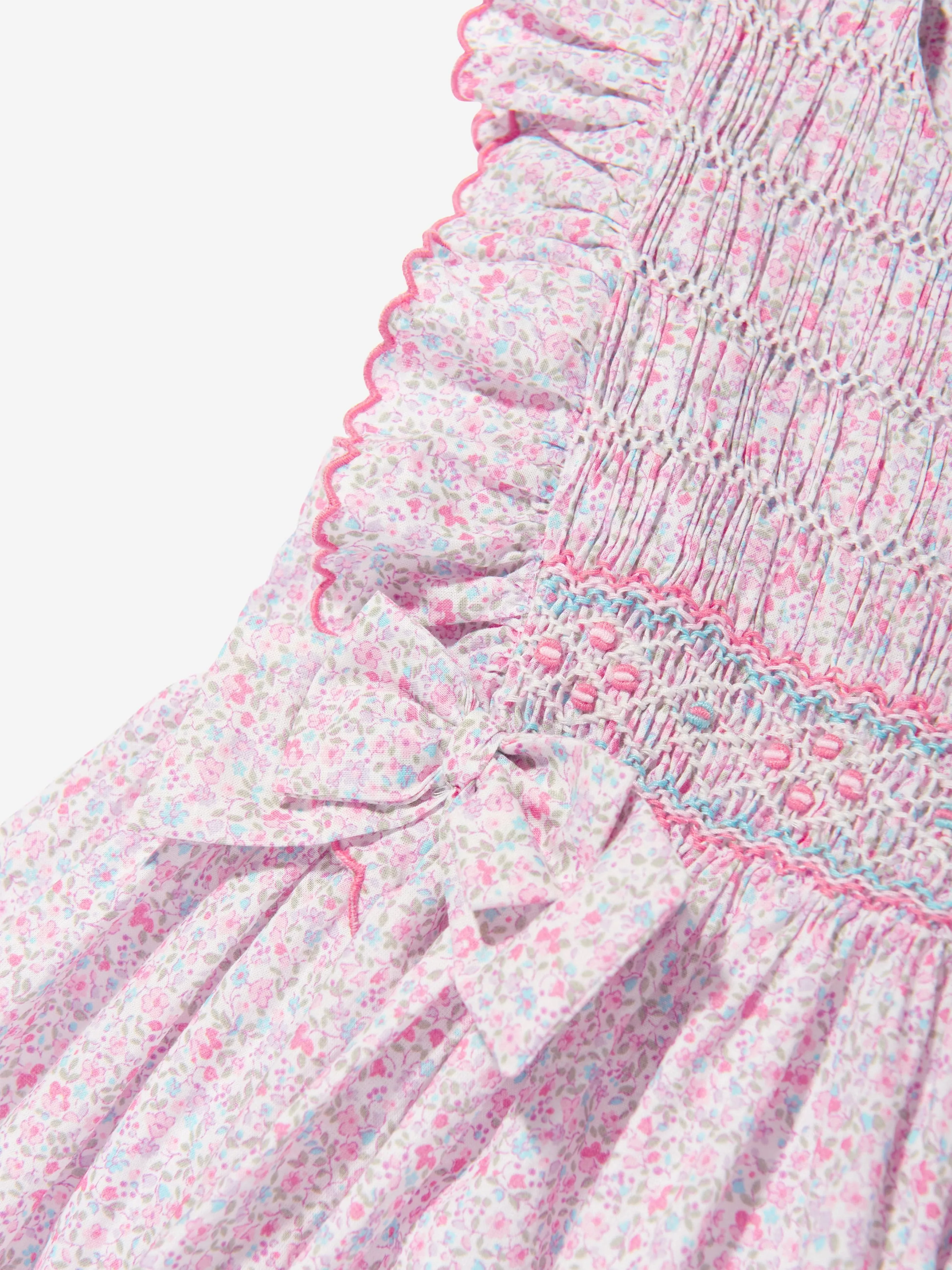 Girls Floral Dress in Pink