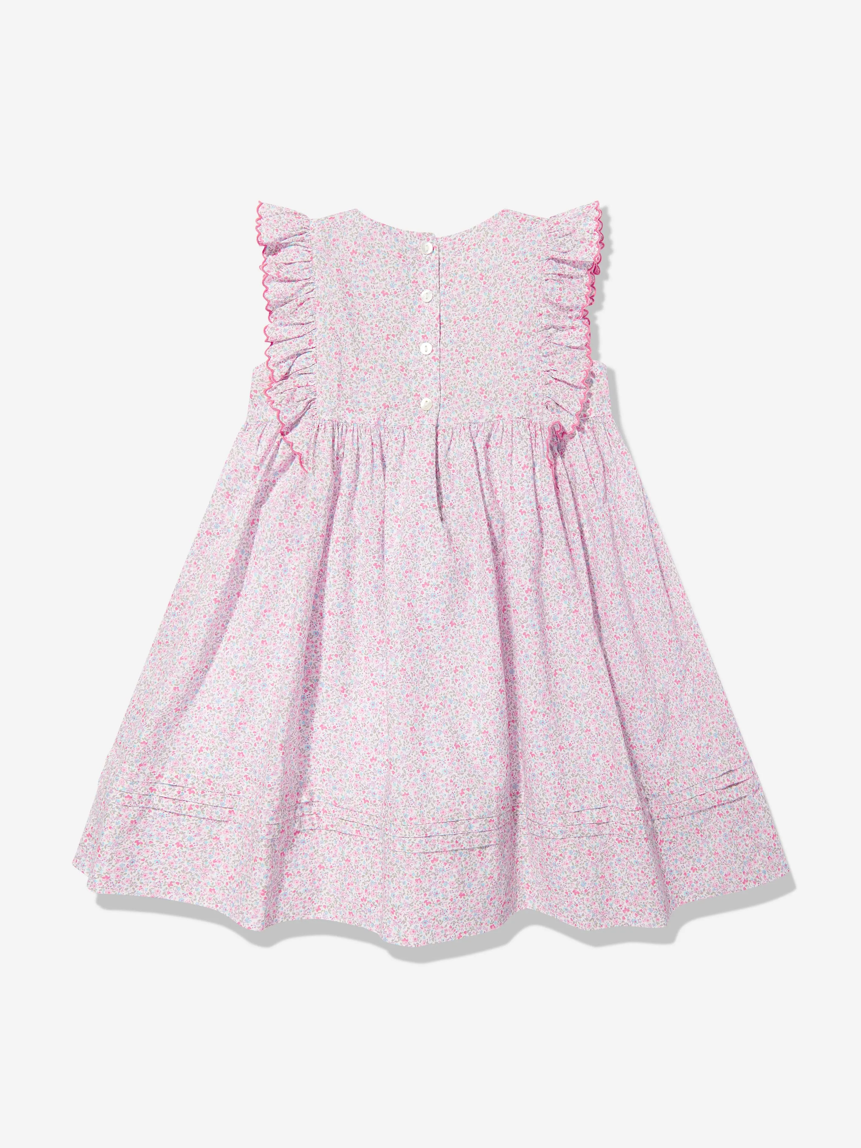 Girls Floral Dress in Pink