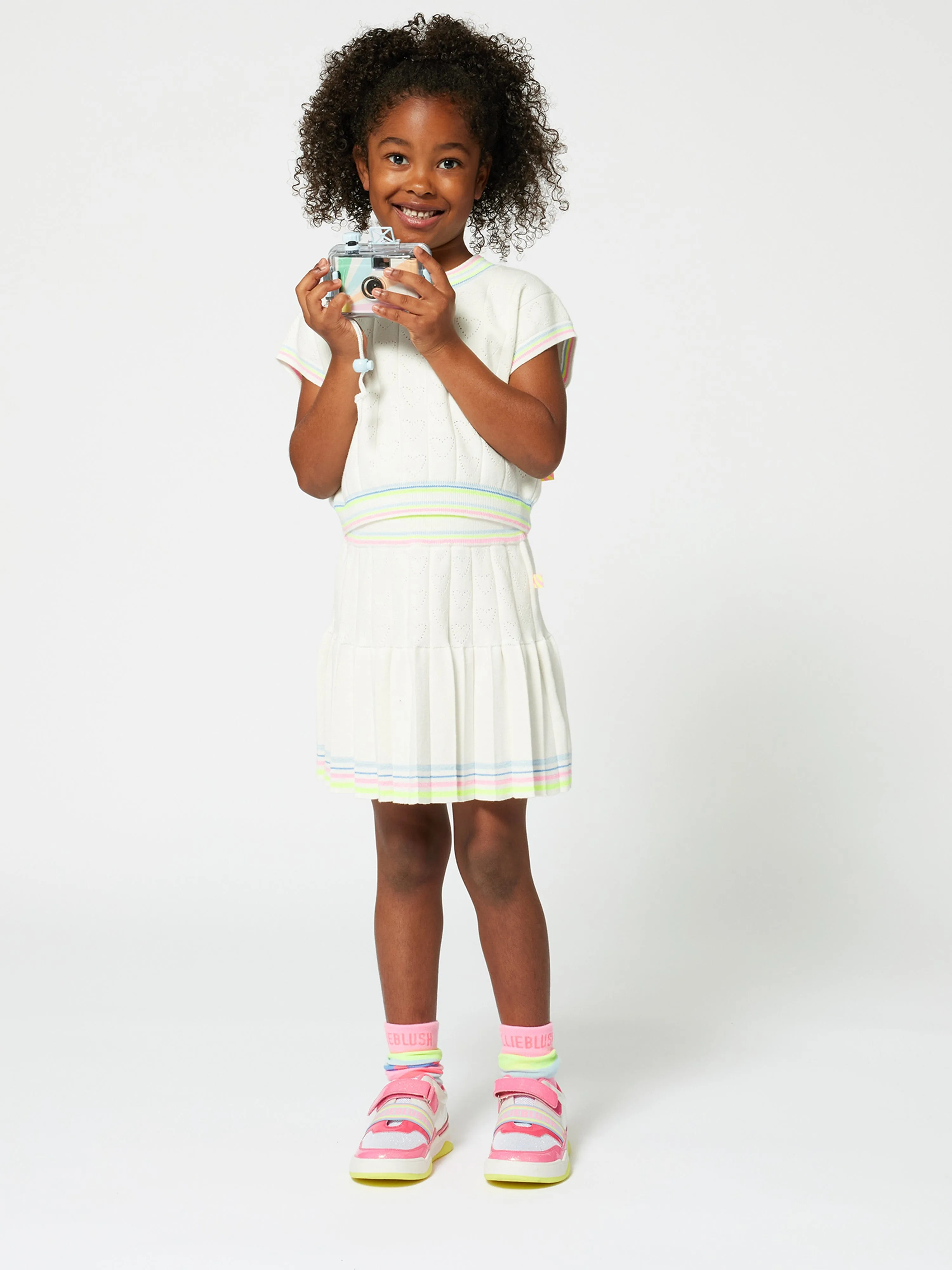 Girls Knitted Sweater in Ivory