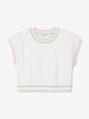 Girls Knitted Sweater in Ivory