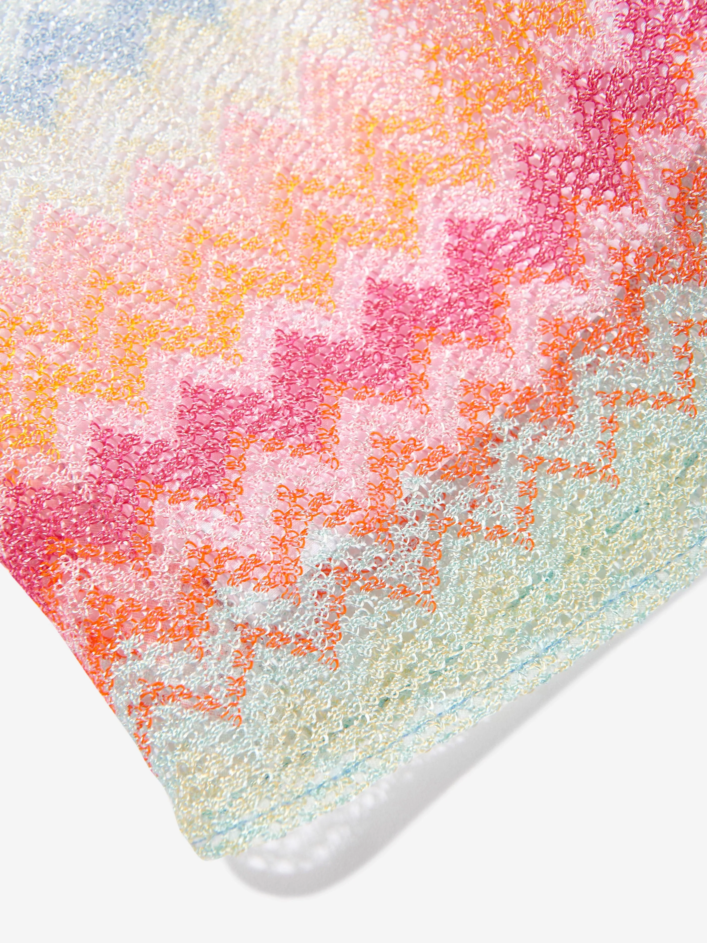 Girls Knitted Zigzag Dress in Multicolour